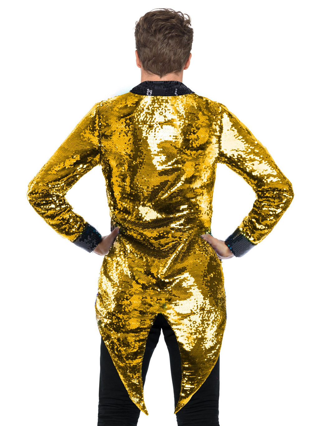 Sequin Tailcoat Jacket Gold & Silver