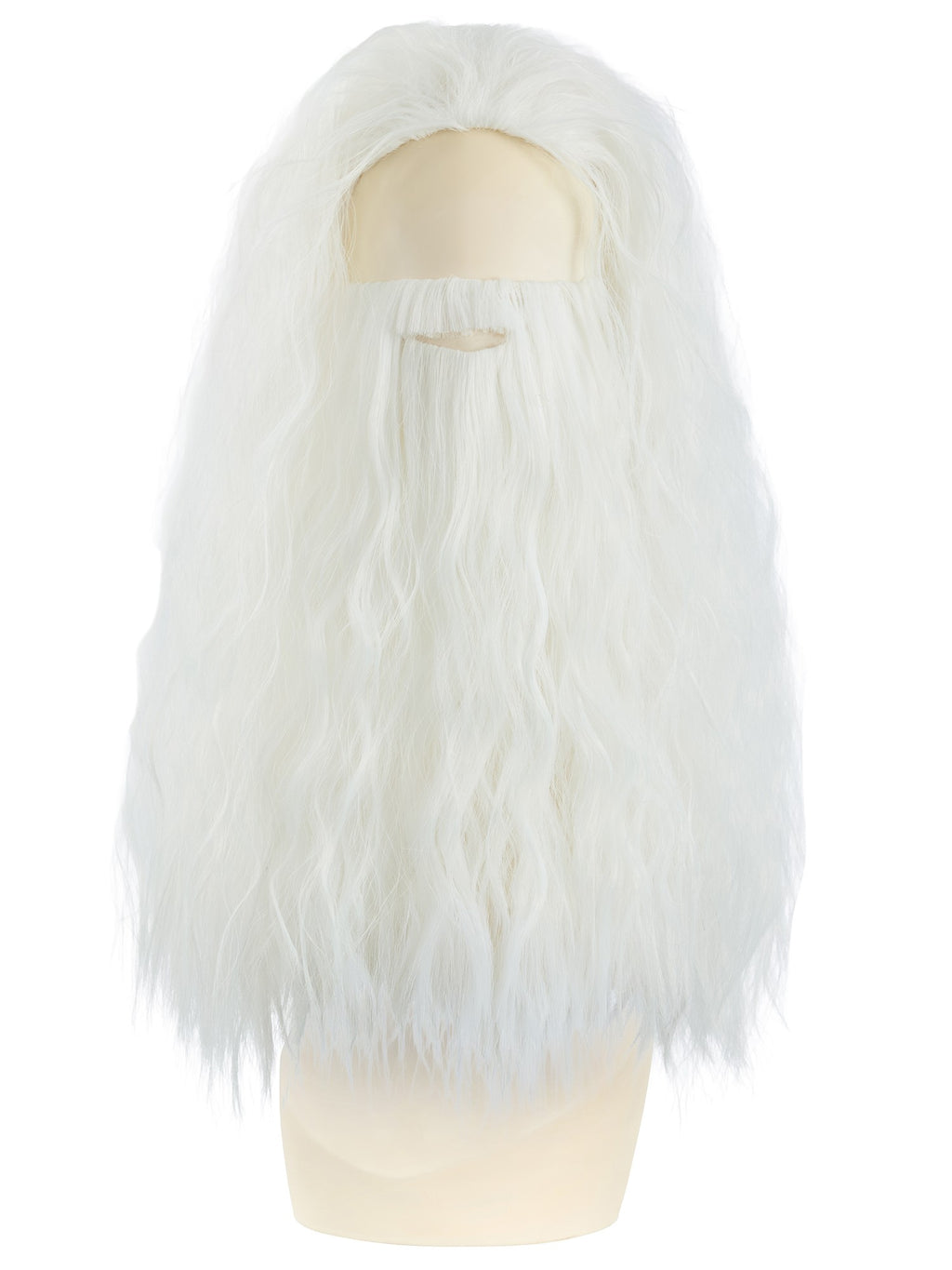 Sorcerer Wig & Beard Set White