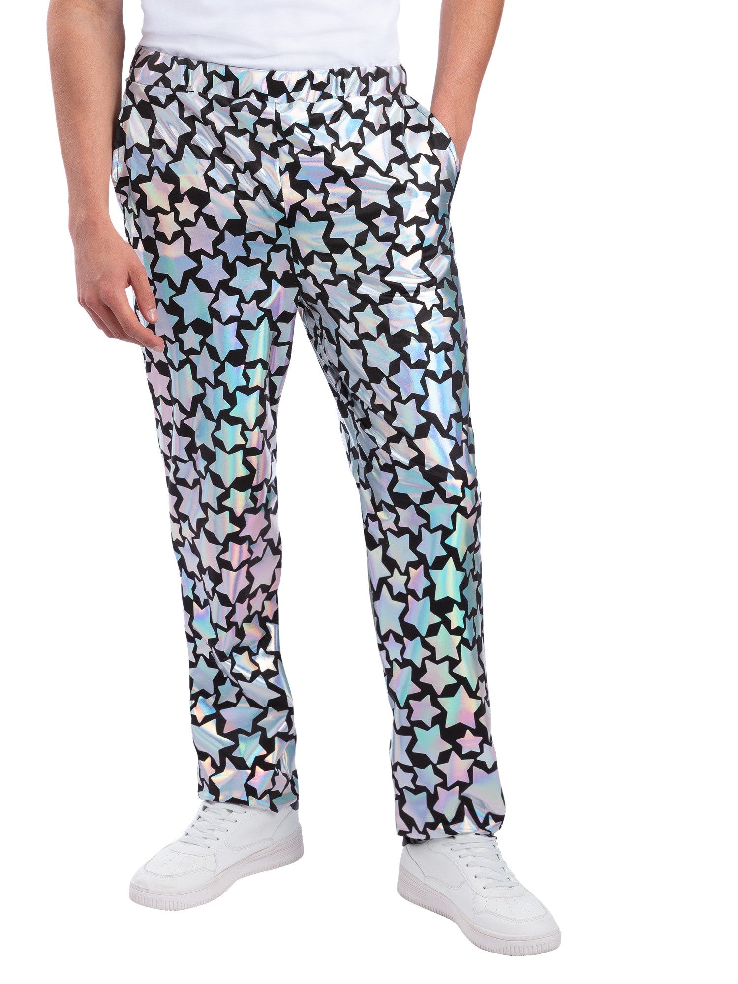 Star Gazer Holographic Iridescent Trousers