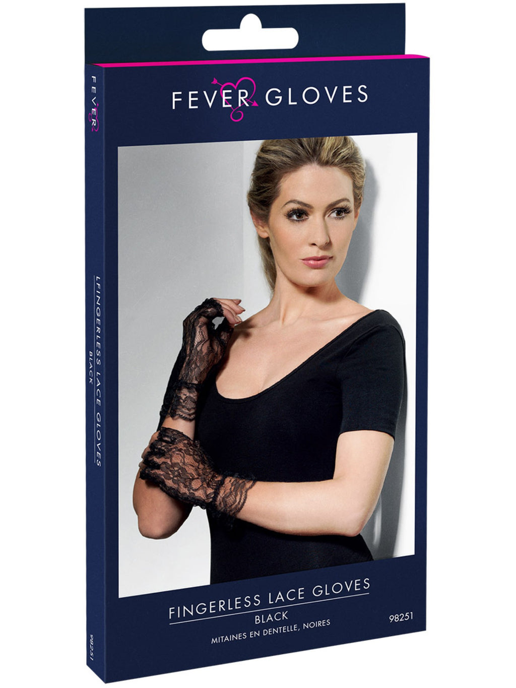 Gloves Short Blacklace Fingerless