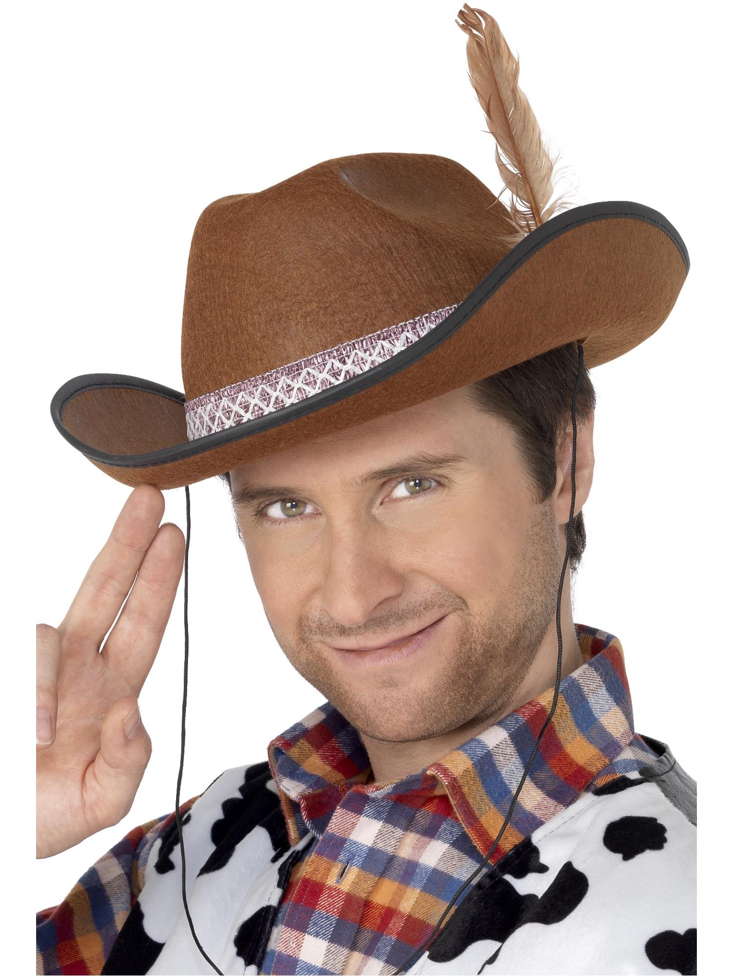 Cowboy/Dallas Hat, Brown, Felt