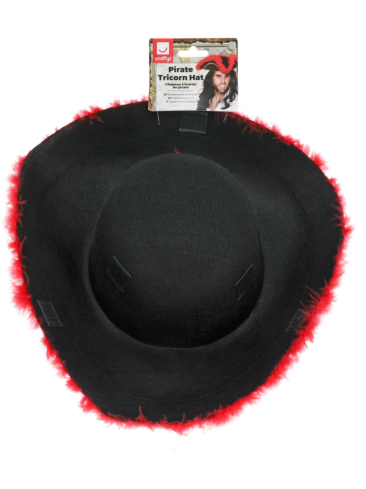 Pirate Tricorn Red Mara. Trim