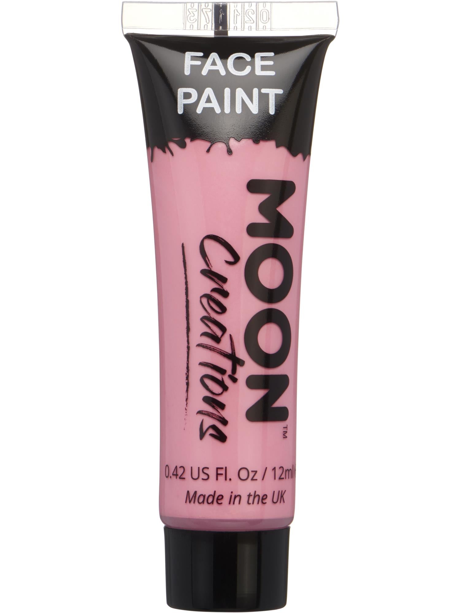 Moon Creations Face & Body Paint, Pink, 12ml Single