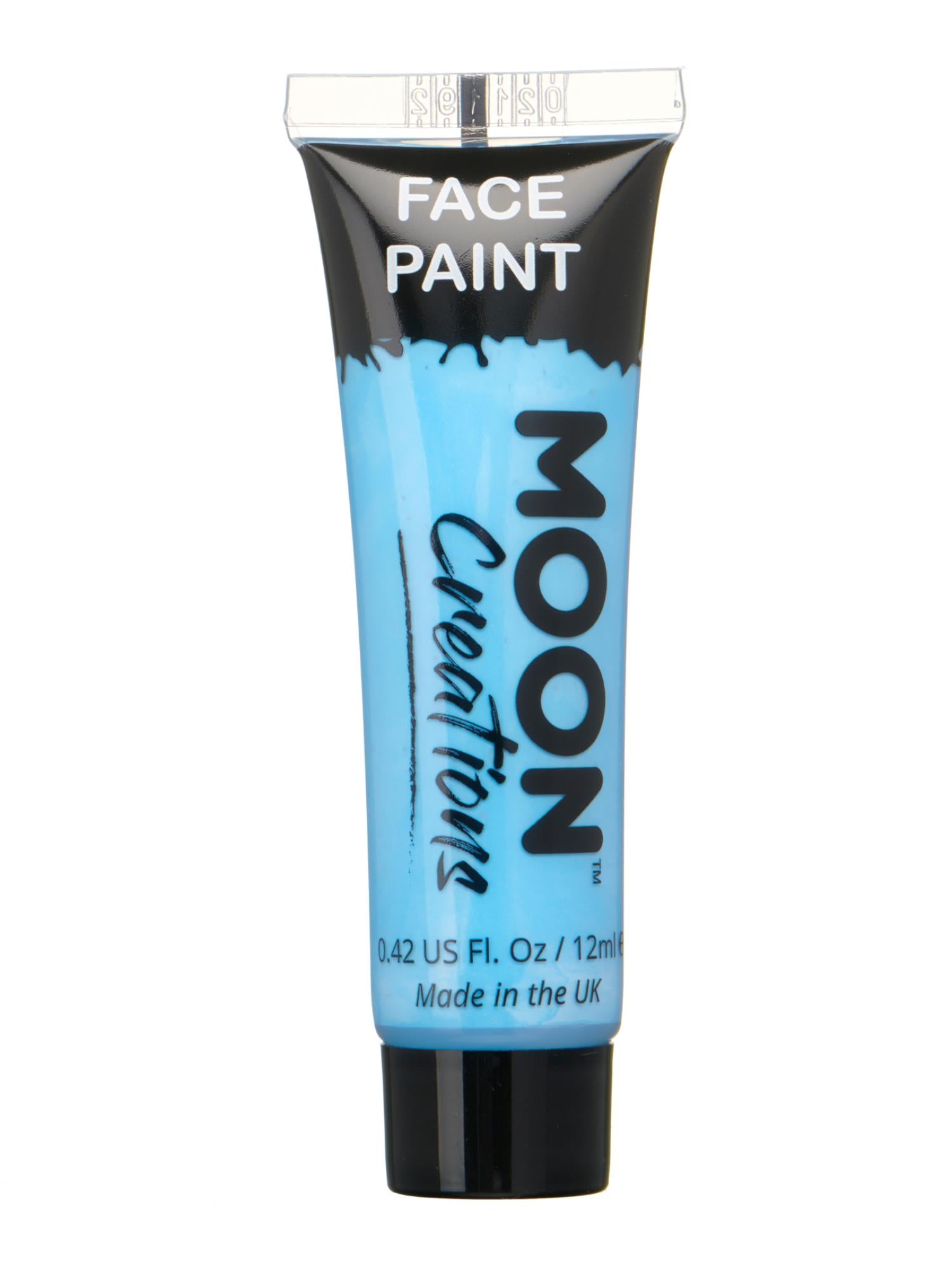 Moon Creations Face & Body Paint, Light Blue, 12ml Single