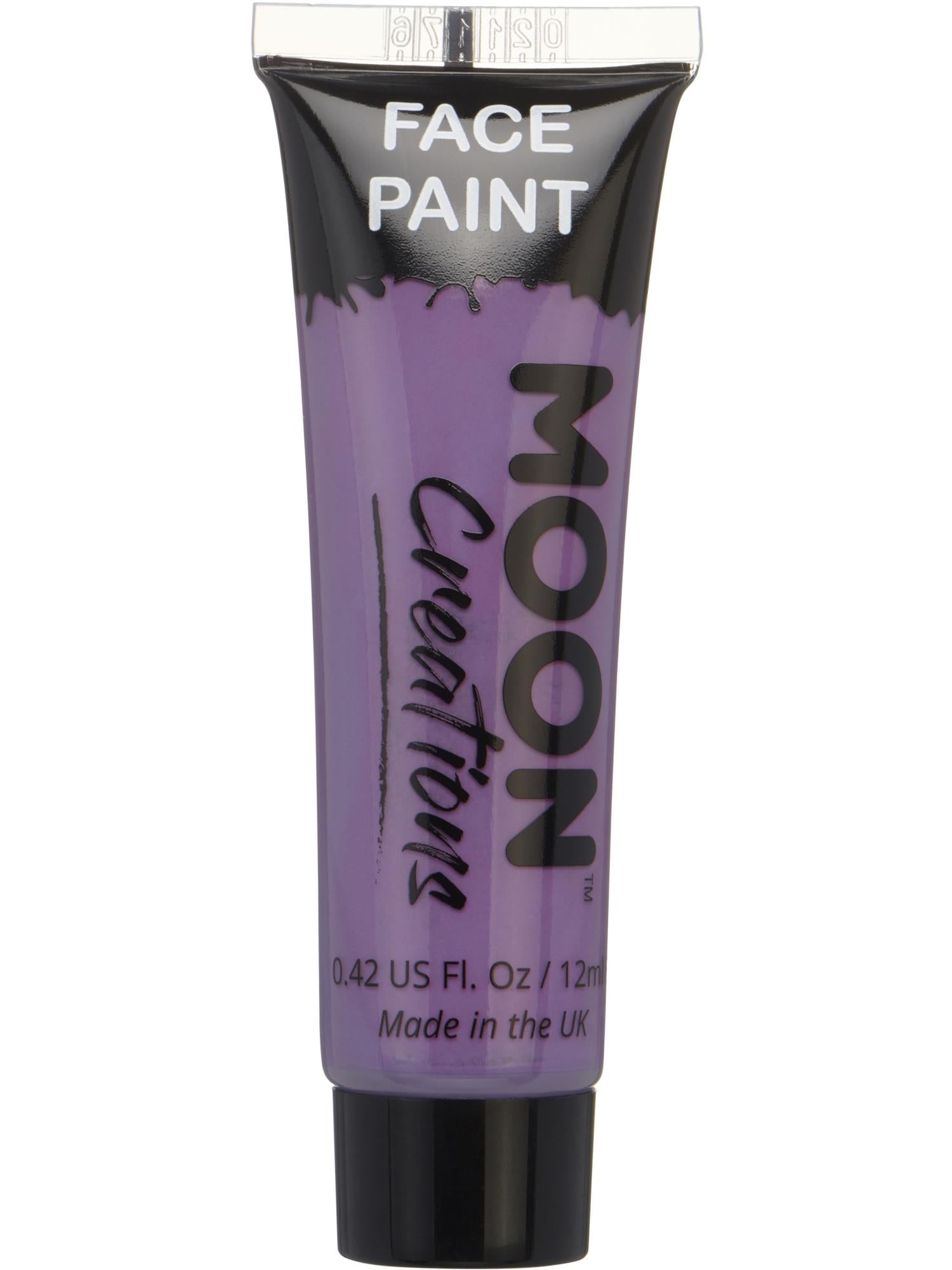 Moon Creations Face & Body Paint, Purple, 12ml Single
