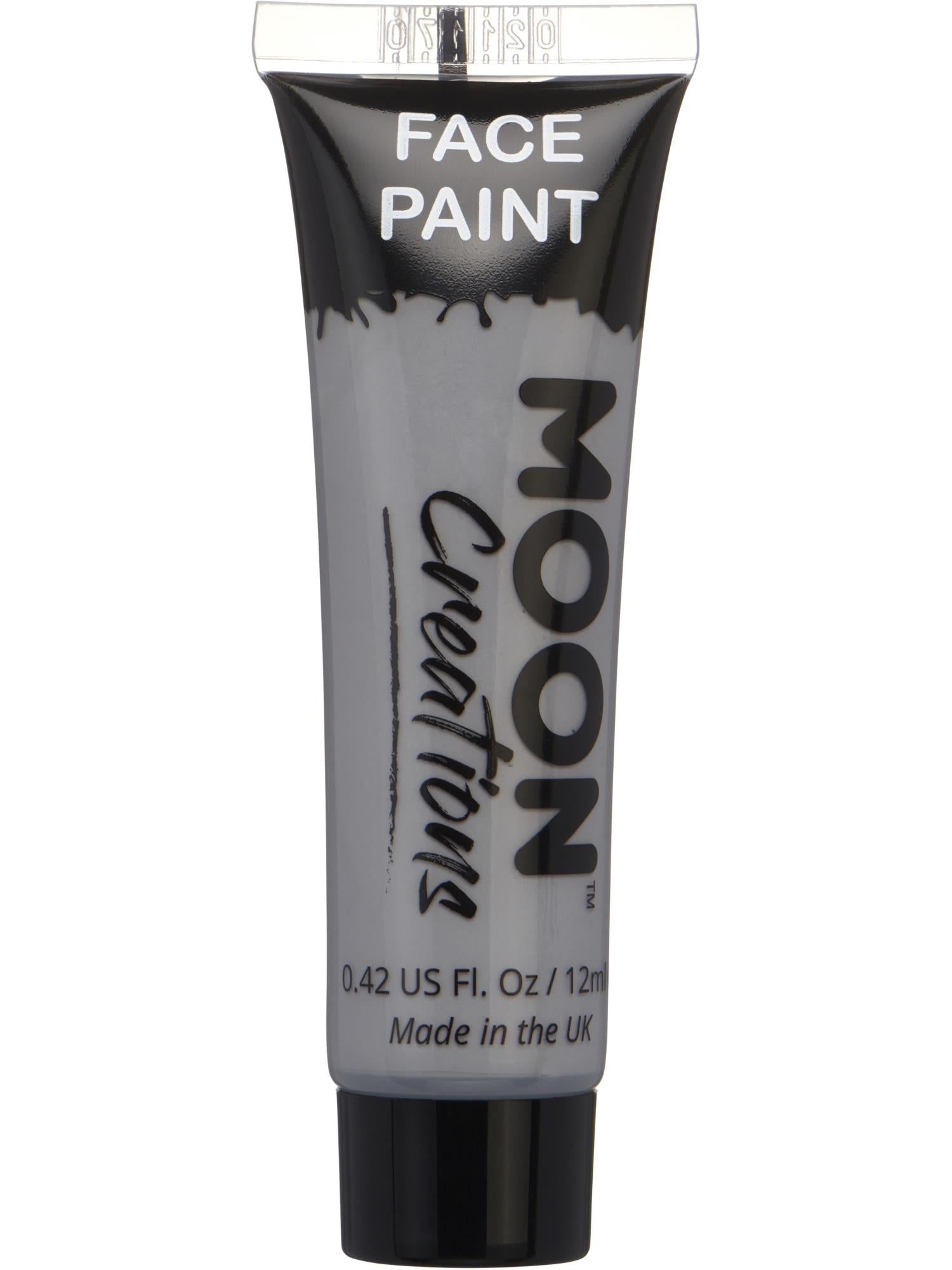 Moon Creations Face & Body Paint, Grey, 12ml Single