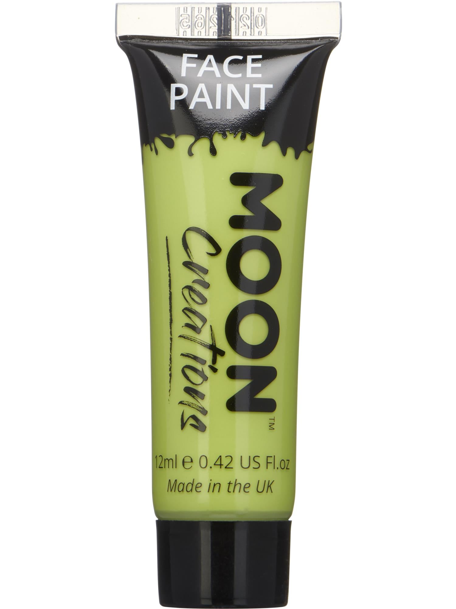 Moon Creations Face & Body Paint, Lime Green, 12ml Single