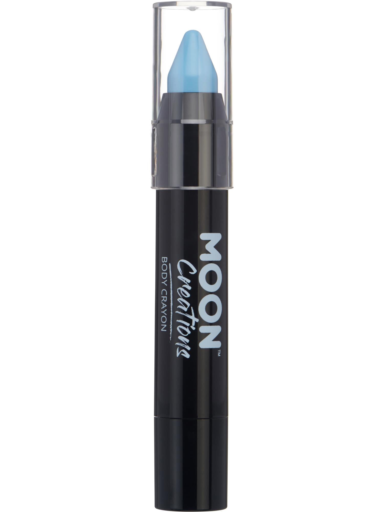 Moon Creations Body Crayons, Light Blue, 3.2g Single