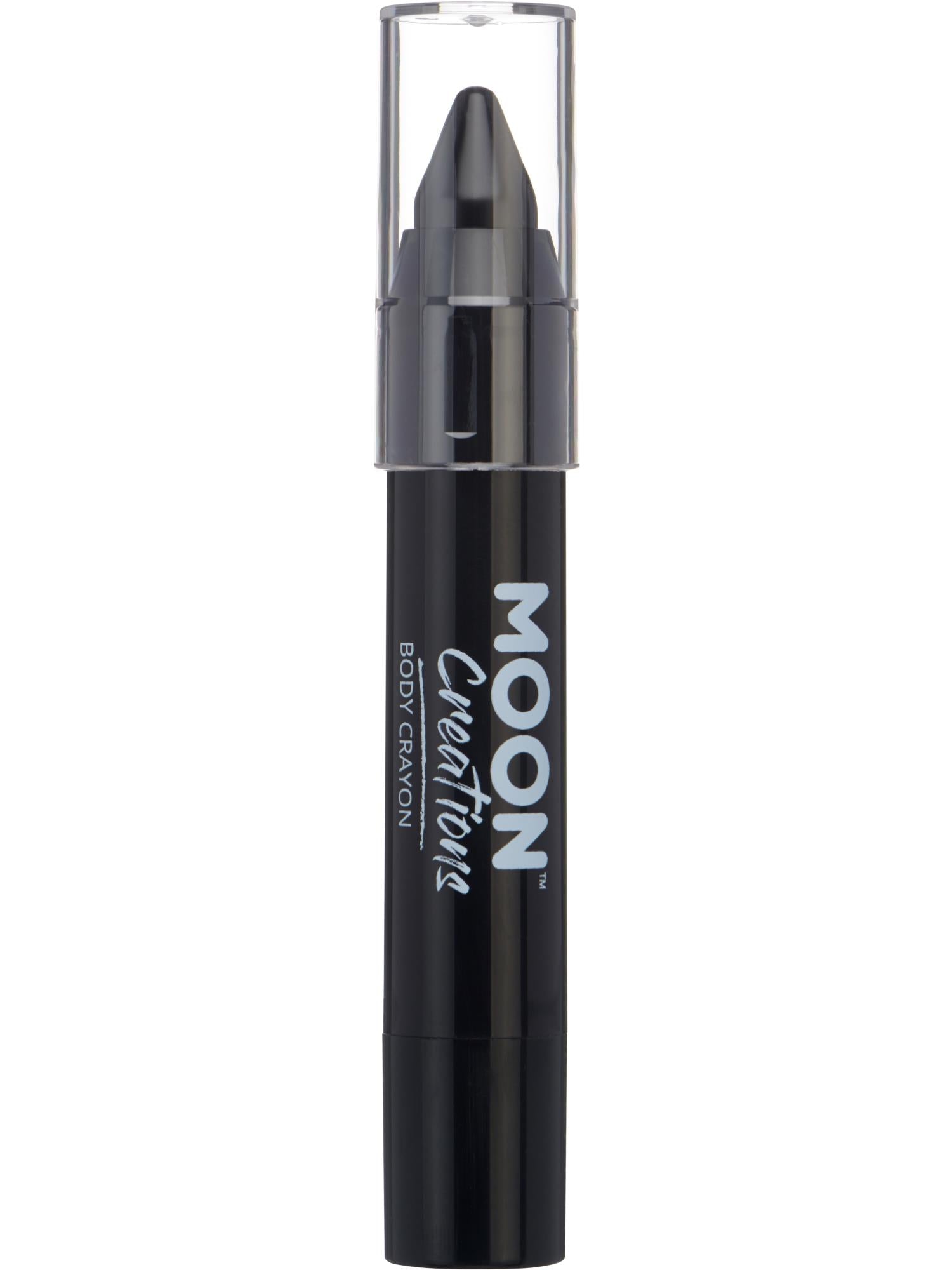 Moon Creations Body Crayons, Black, 3.2g Single