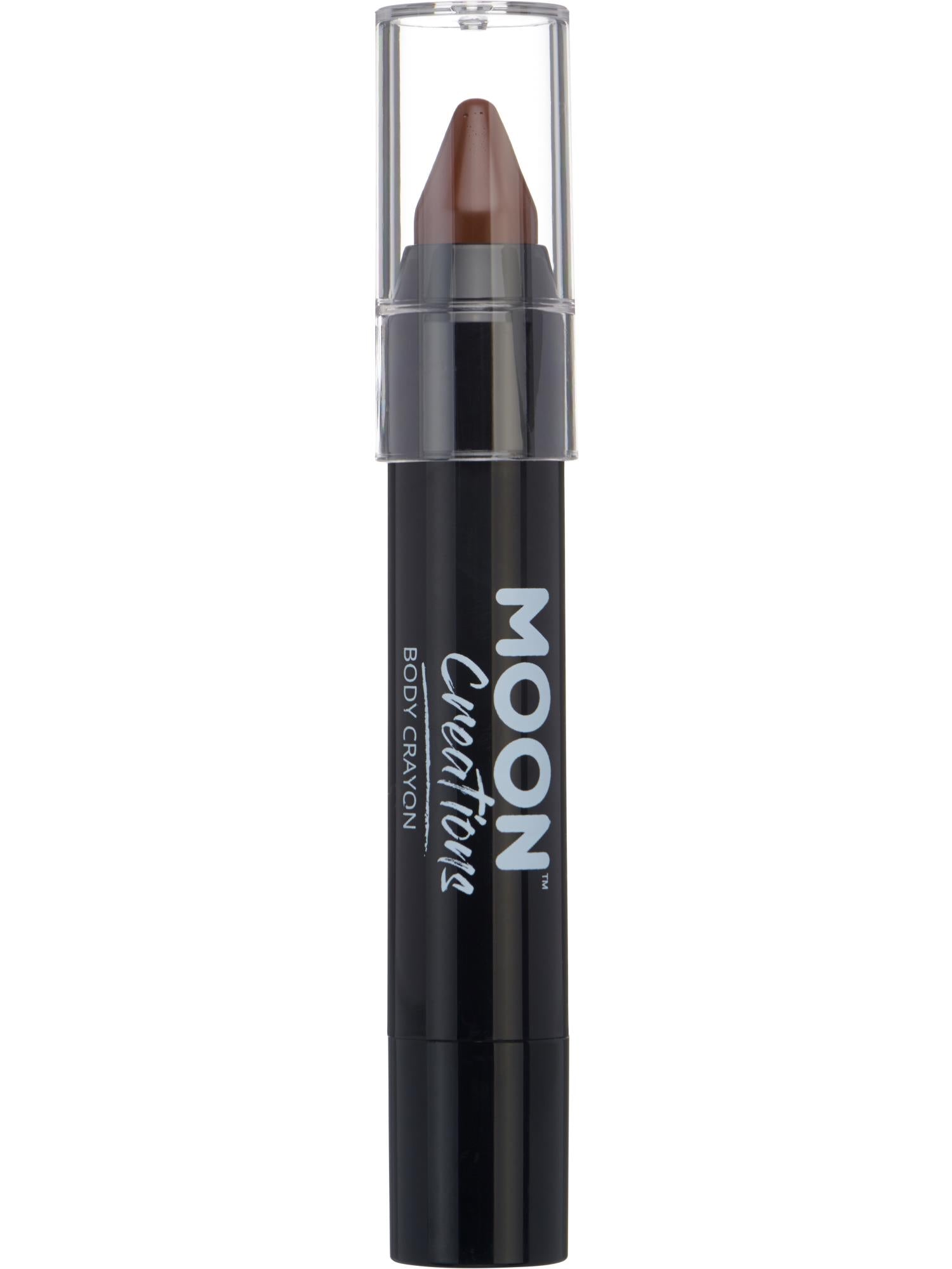 Moon Creations Body Crayons, Brown, 3.2g Single