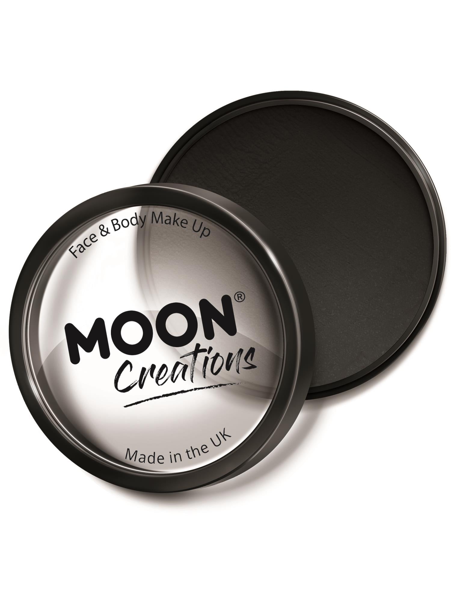 Moon Creations Pro Face Paint Cake Pot, Black, 36g Single
