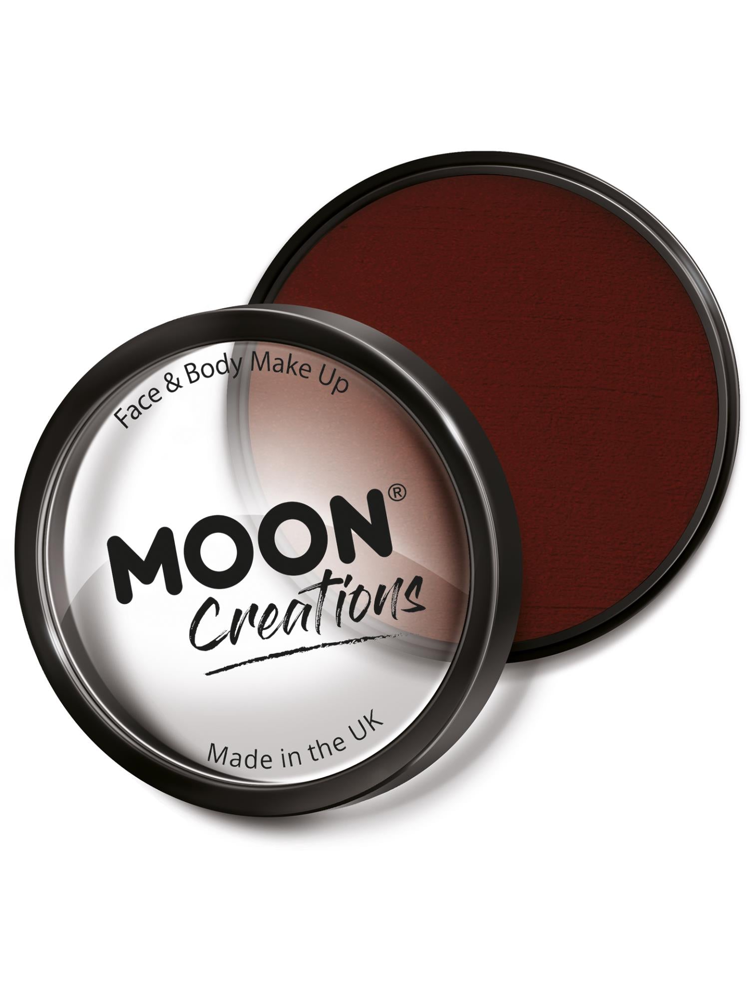 Moon Creations Pro Face Paint Cake Pot, Dark Red, 36g Single