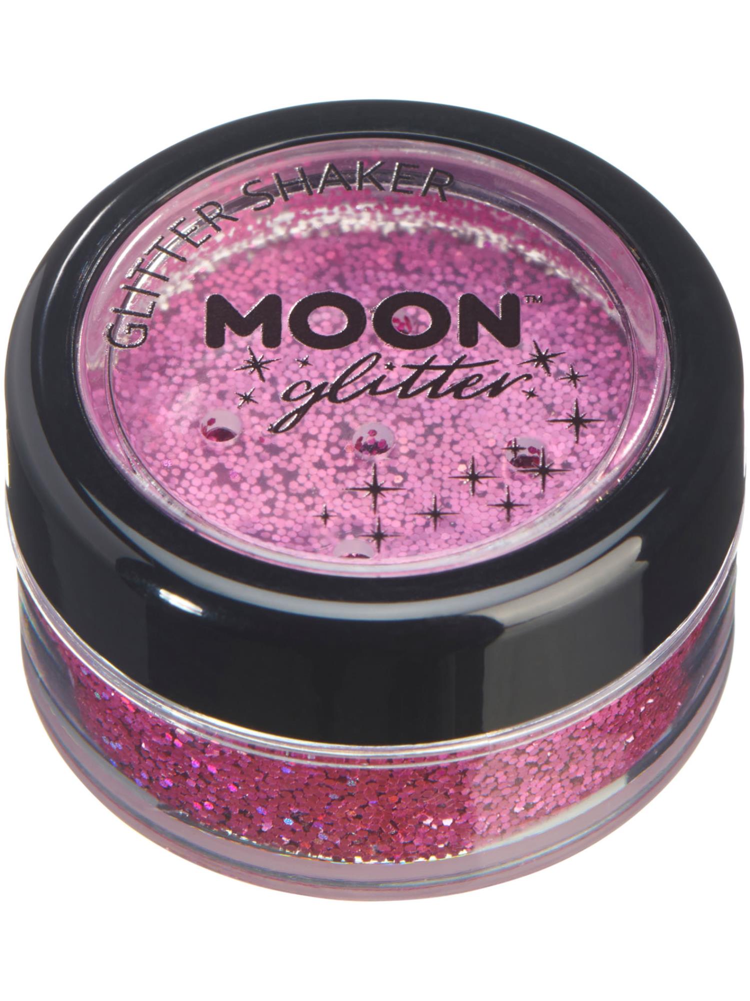 Moon Creations Holographic Glitter Shakers, Pink, Single, 5g