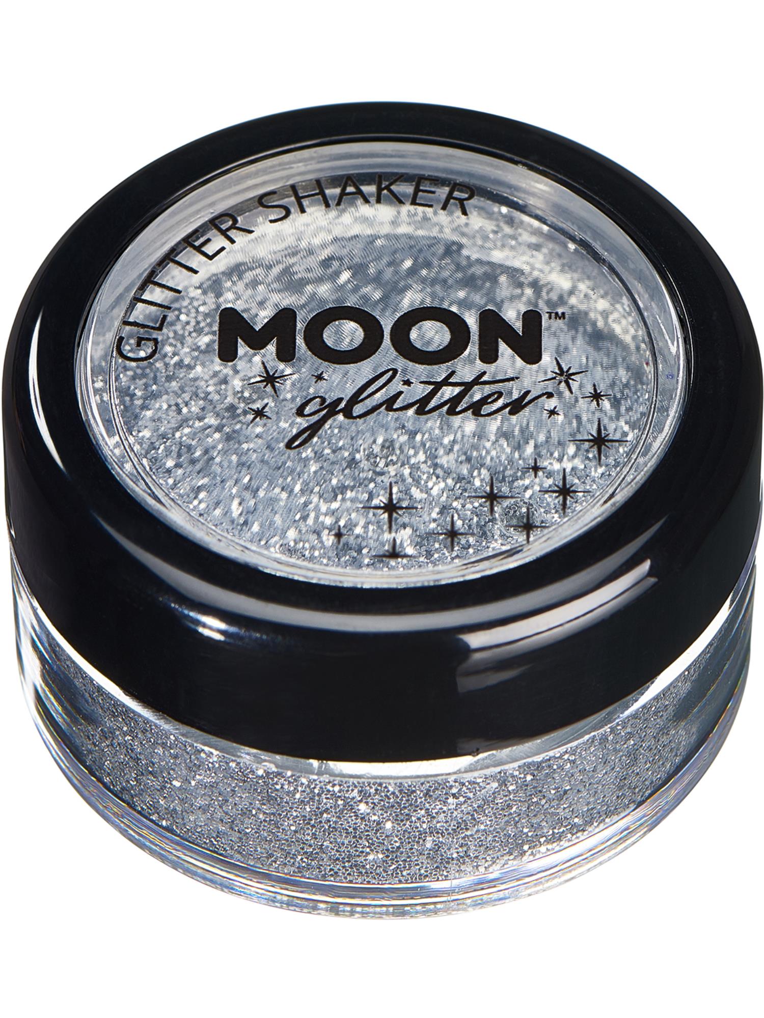 Moon Creations Classic Fine Glitter Shakers, Silver, Single, 5g