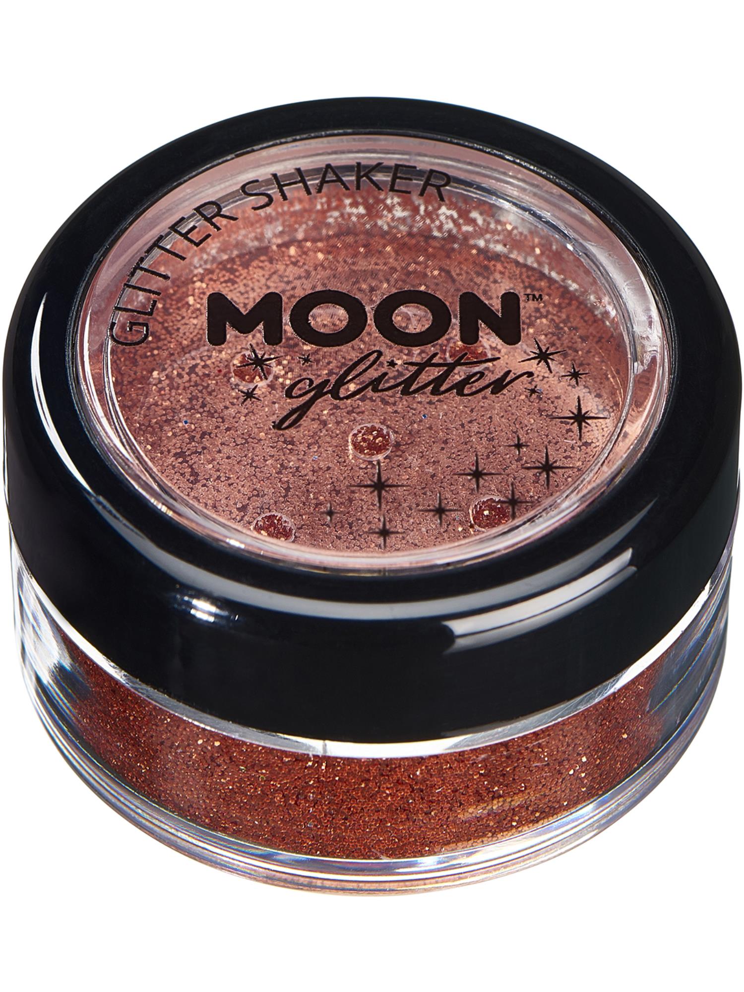 Moon Creations Classic Fine Glitter Shakers, Copper Bronze, Single, 5g