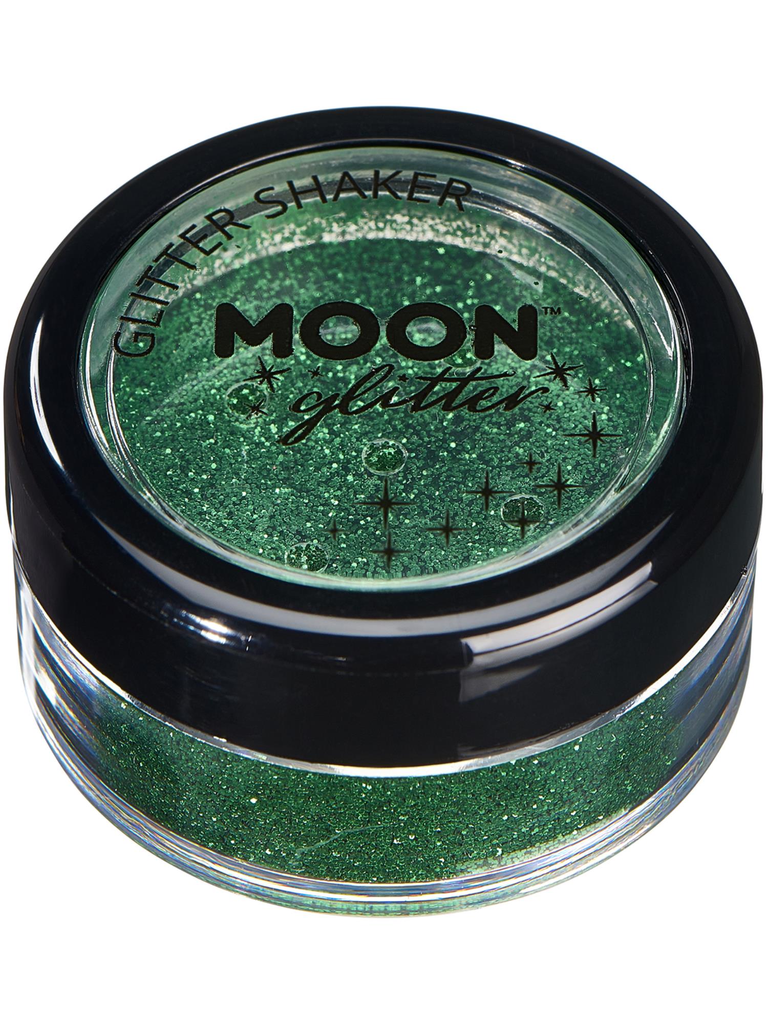 Moon Creations Classic Fine Glitter Shakers, Green, Single, 5g