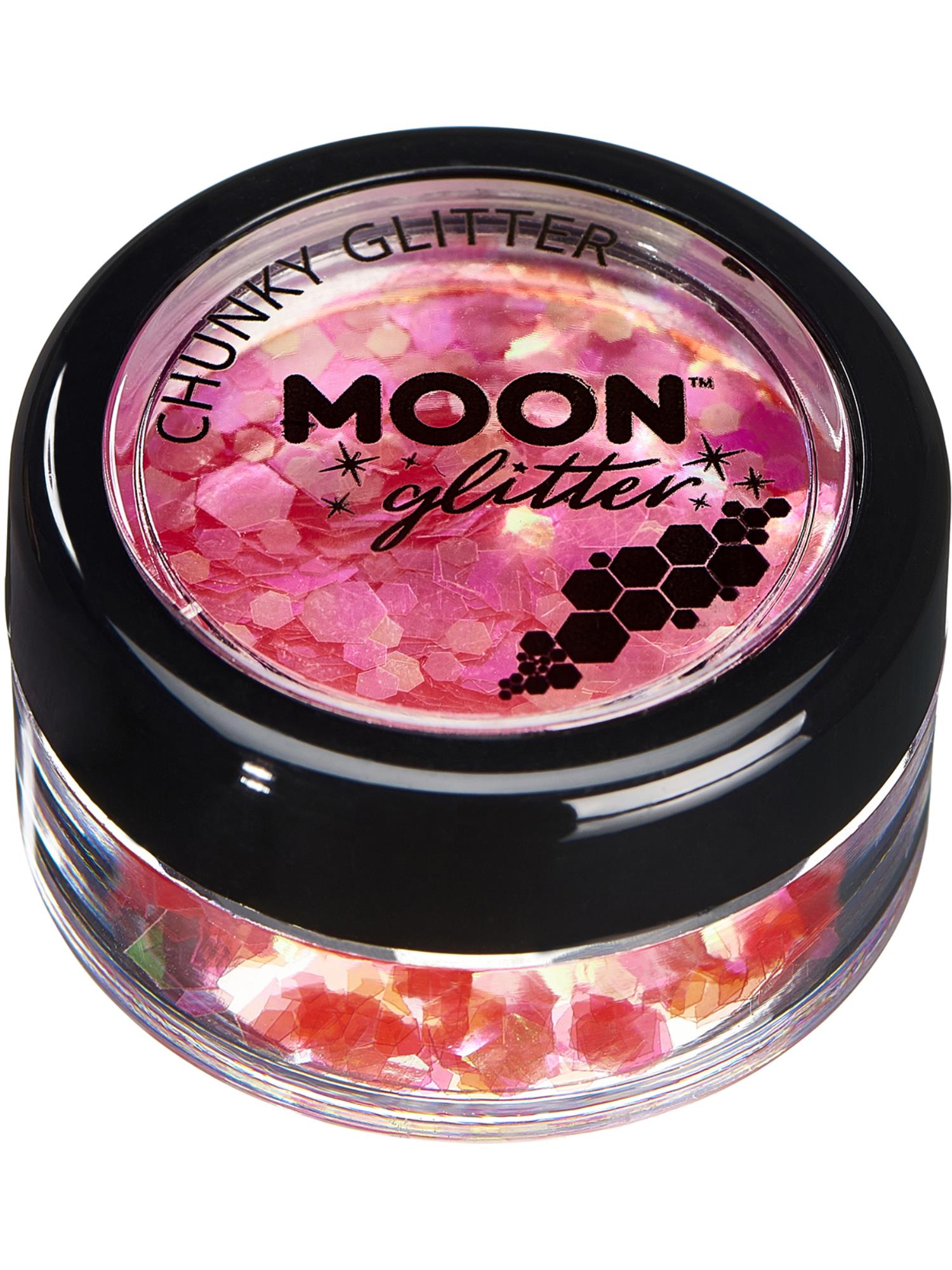 Moon Creations Glitter Iridescent Chunky Glitter, Cherry, Single, 3g