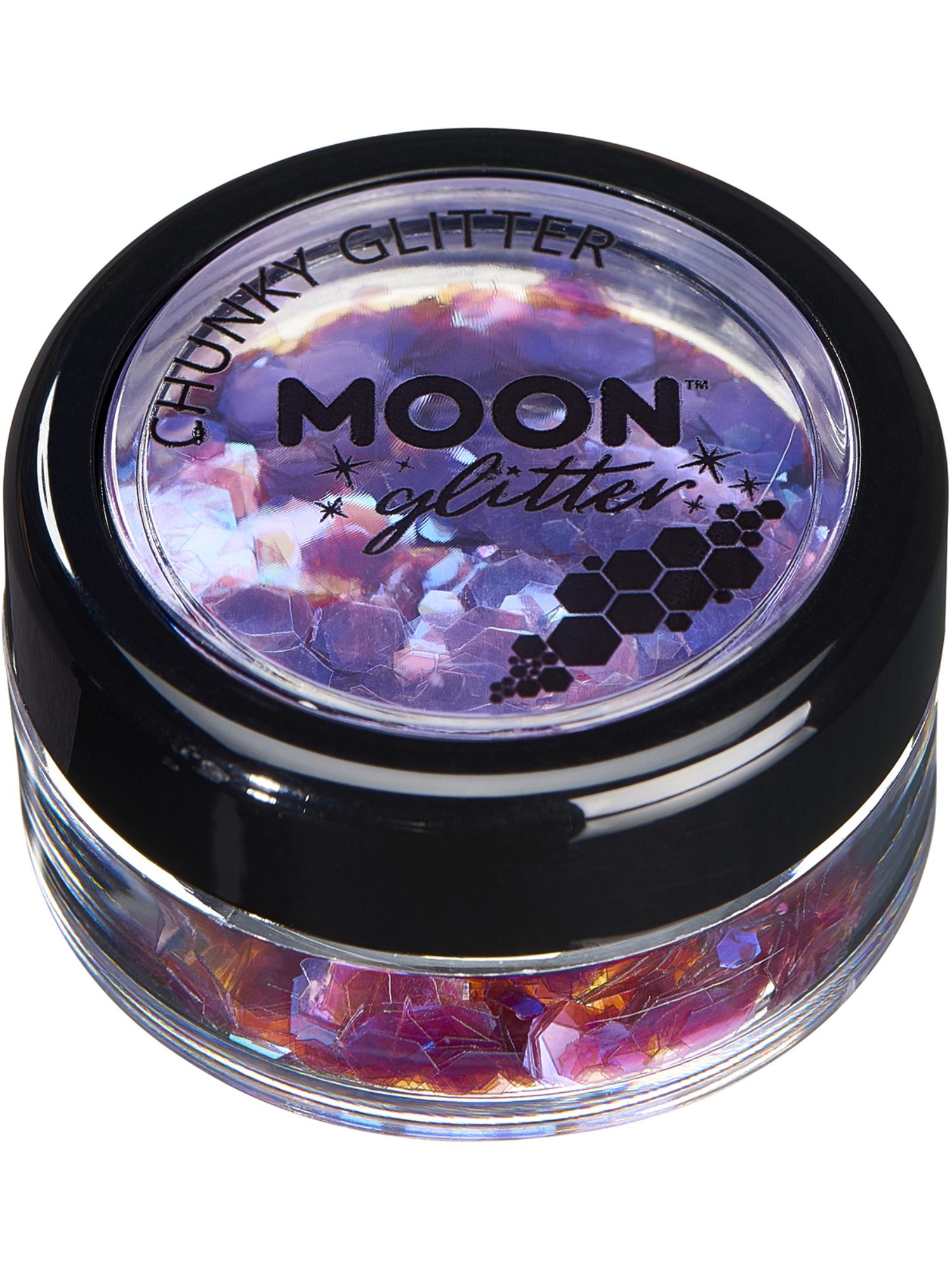 Moon Creations Glitter Iridescent Chunky Glitter, Purple, Single, 3g