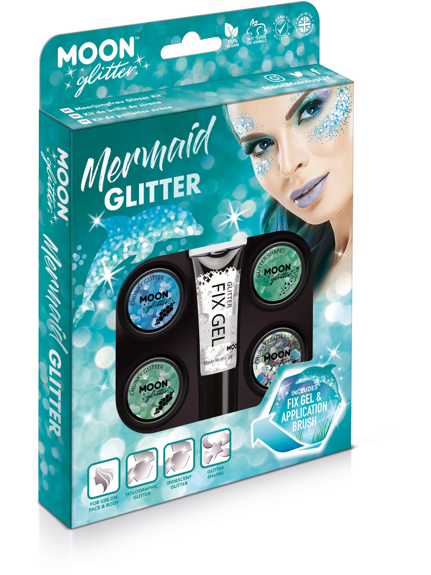 Moon Creations Glitter Mermaid Glitter Kit, Assorted, Boxset