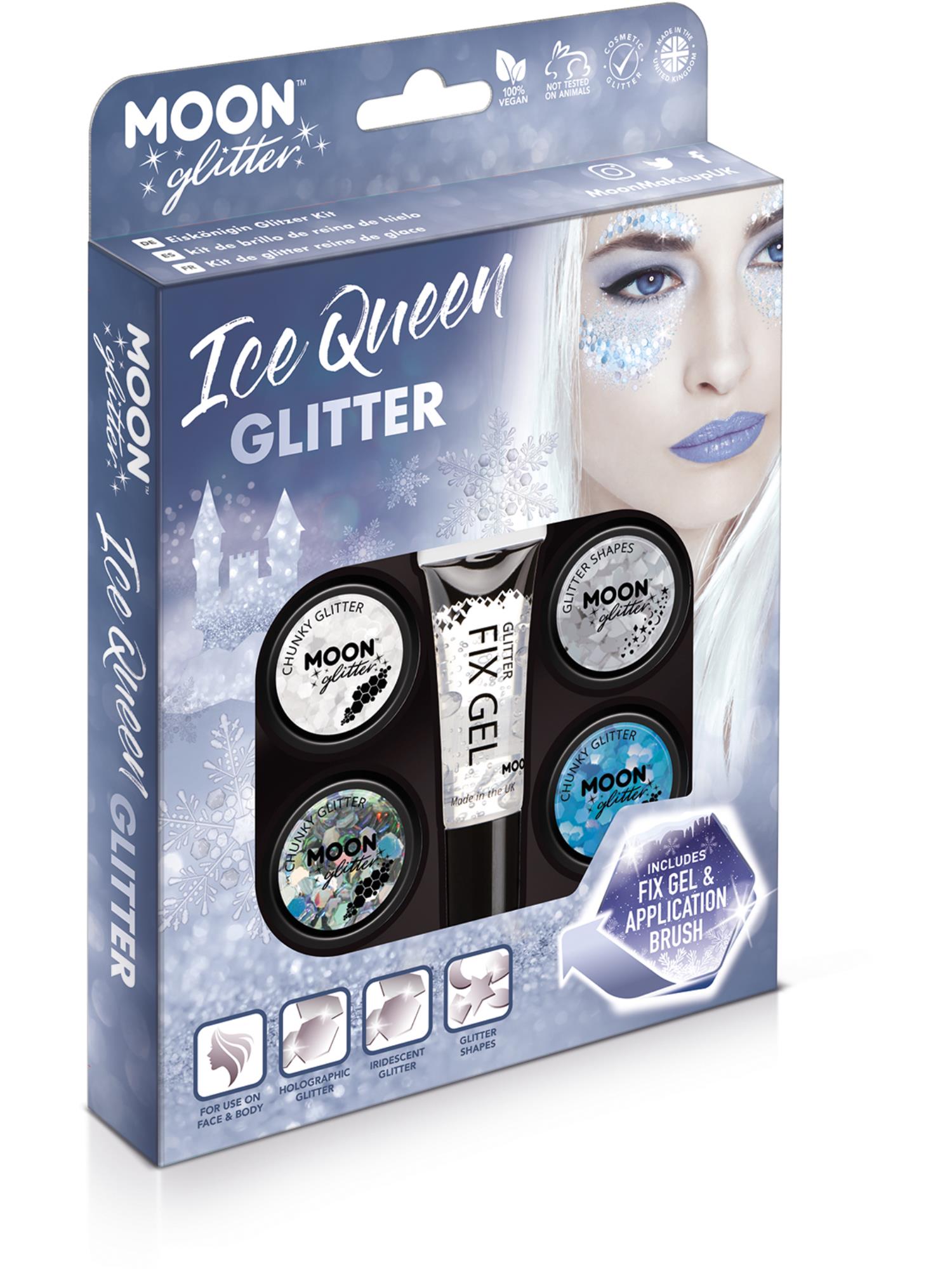 Moon Creations Glitter Ice Queen Glitter Kit, Assorted, Boxset