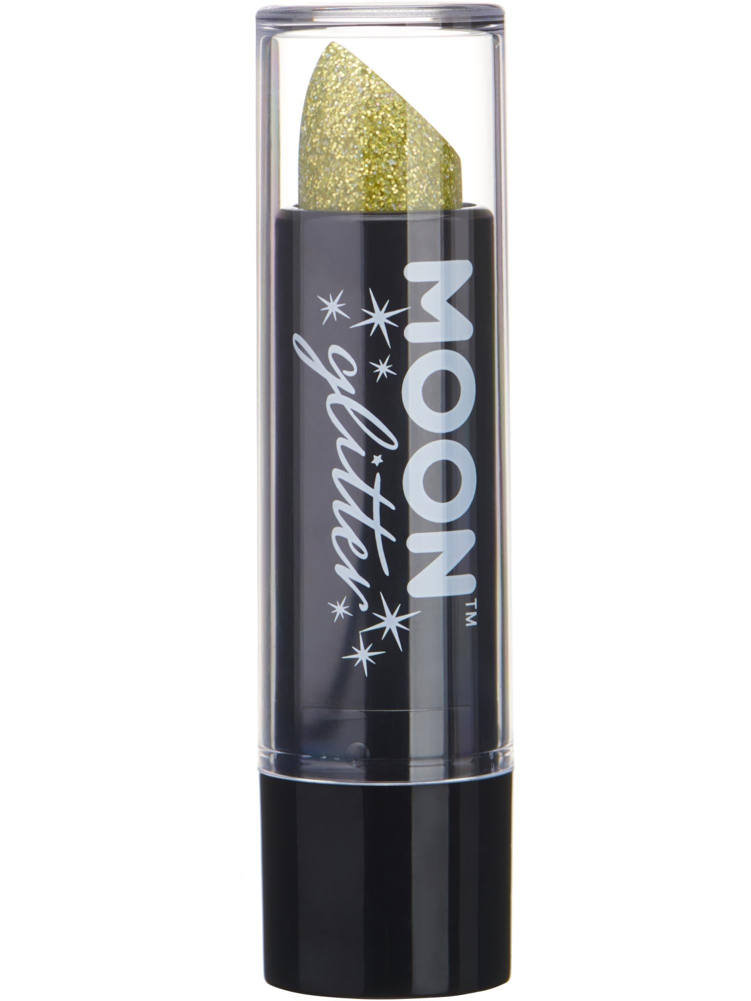 Moon Creations Glitter Holographic Lipstick, Gold, Single, 4.2g