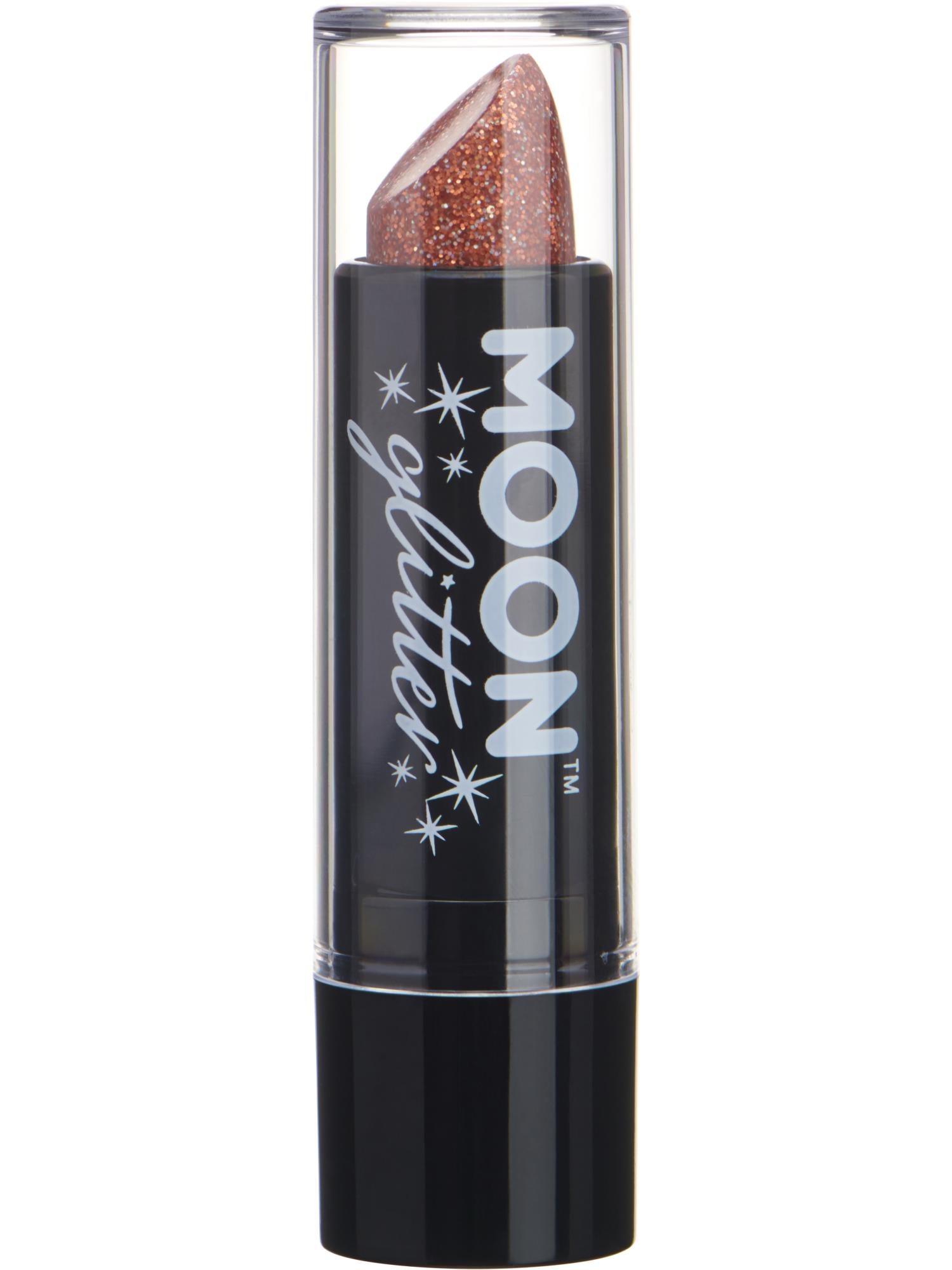 Moon Creations Glitter Holographic Lipstick, Rose Gold, Single, 4.2g