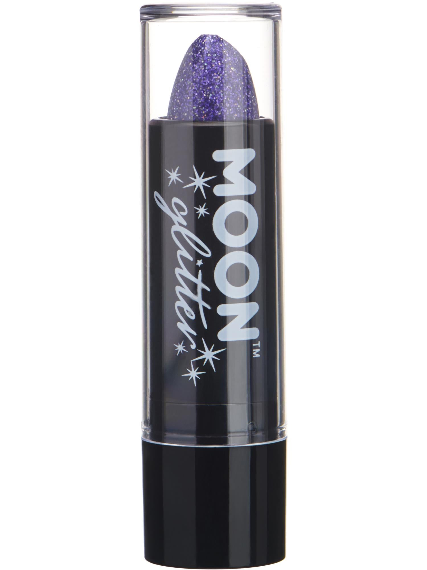 Moon Creations Glitter Holographic Lipstick, Purple, Single, 4.2g
