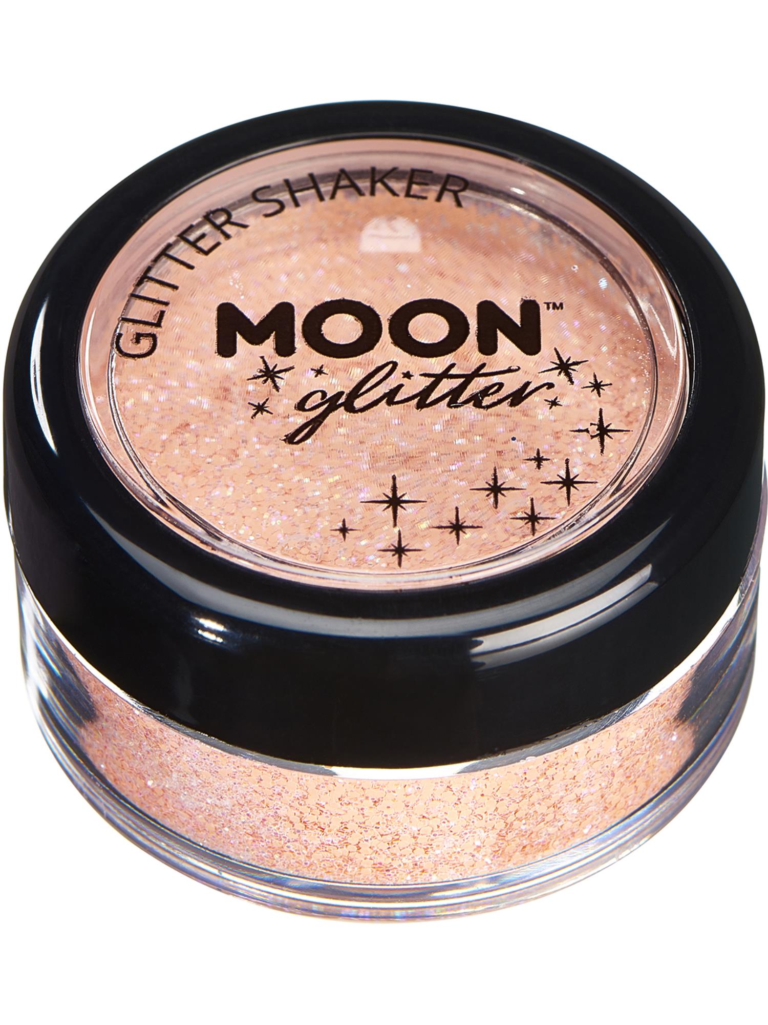 Moon Creations Glitter Pastel Shakers, Peach, Single, 5g