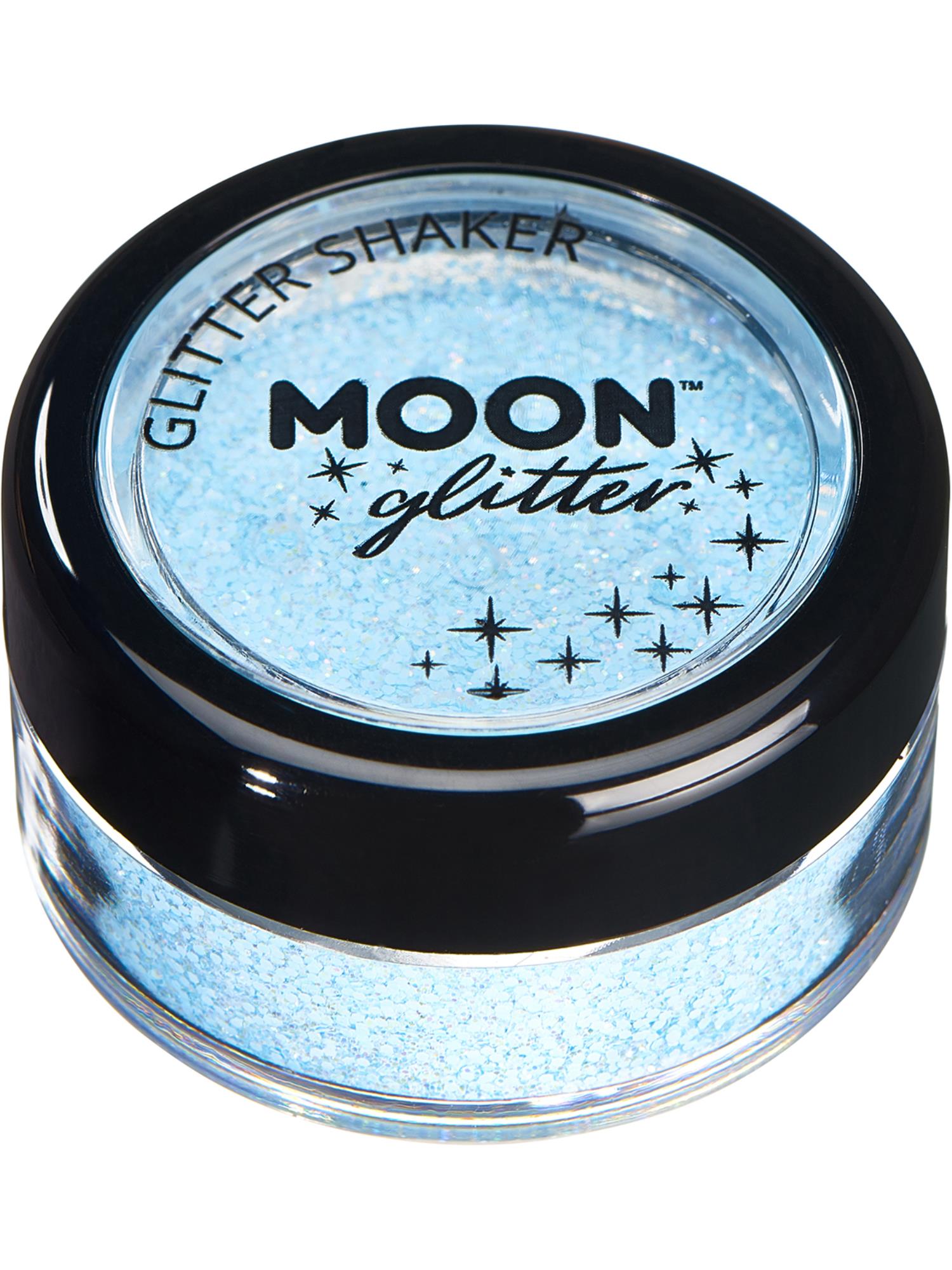 Moon Creations Glitter Pastel Shakers, Baby Blue, Single, 5g