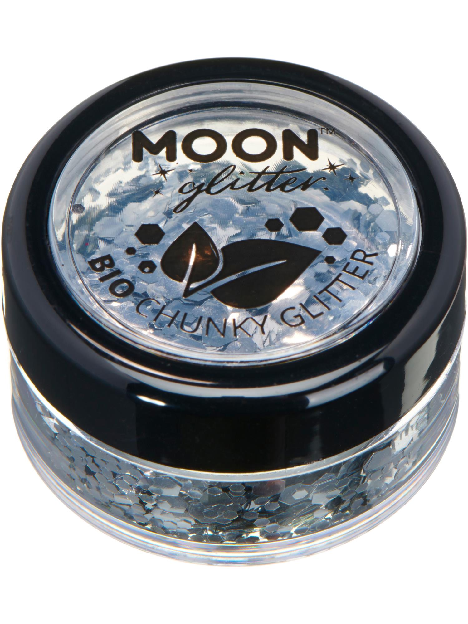 Moon Creations Bio Chunky Glitter, Silver, Single, 3g