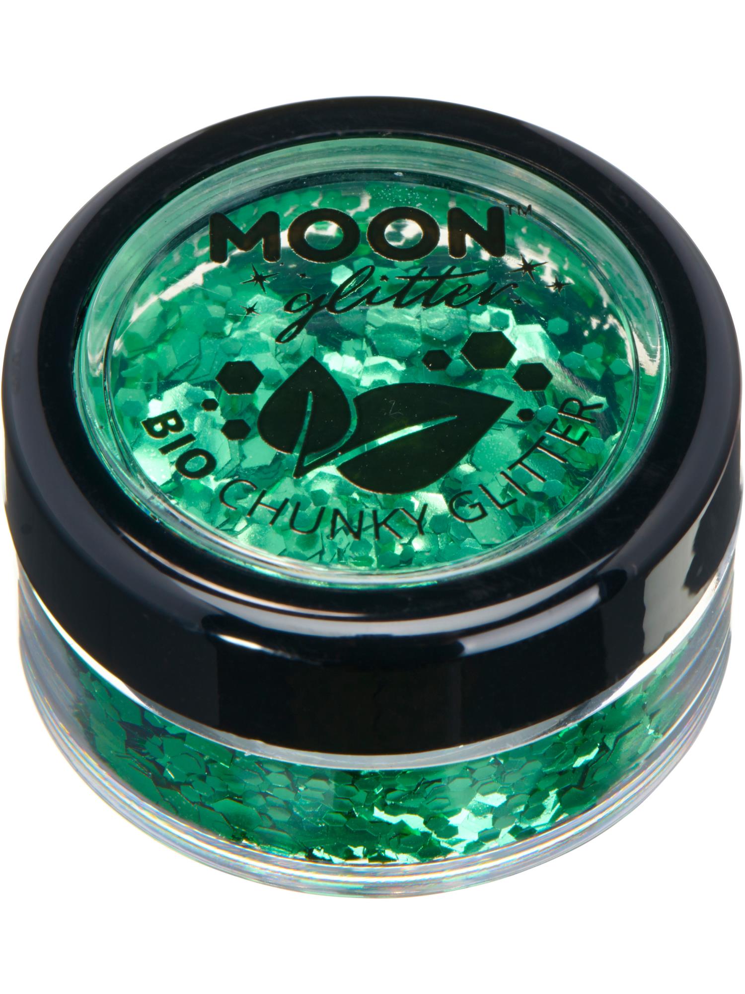 Moon Creations Bio Chunky Glitter, Green, Single, 3g