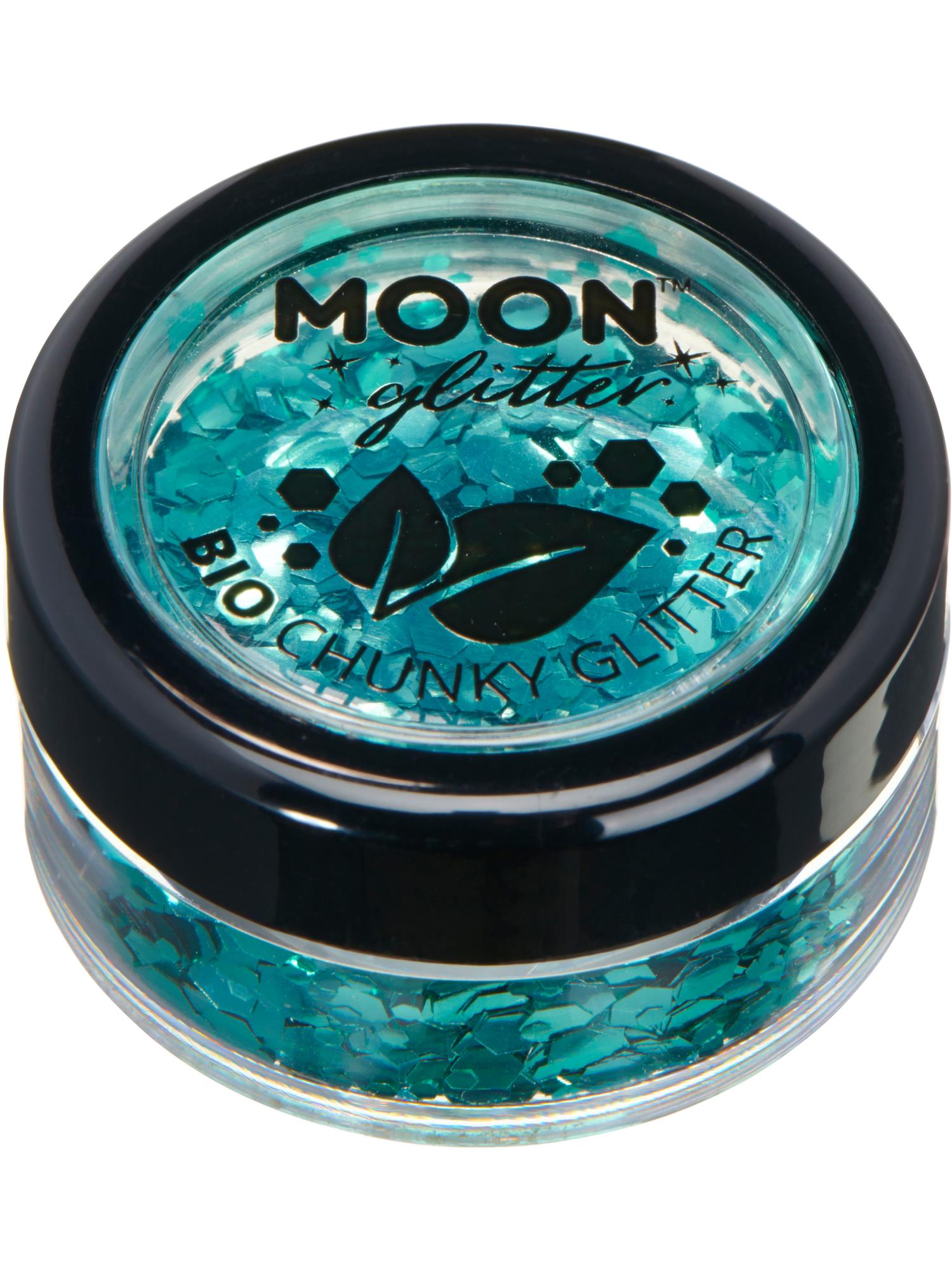 Moon Creations Bio Chunky Glitter, Turquoise, Single, 3g