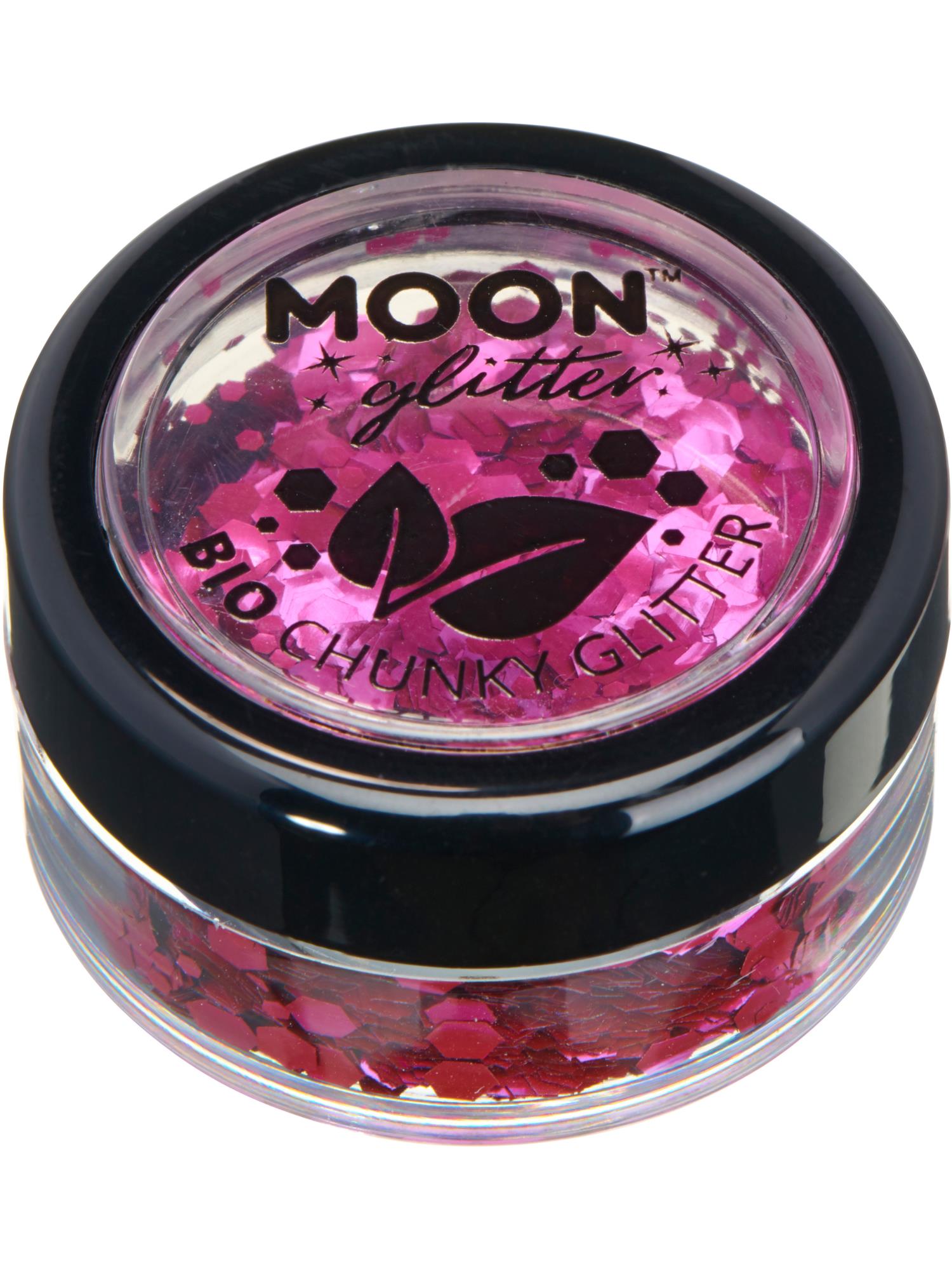 Moon Creations Bio Chunky Glitter, Pink, Single, 3g