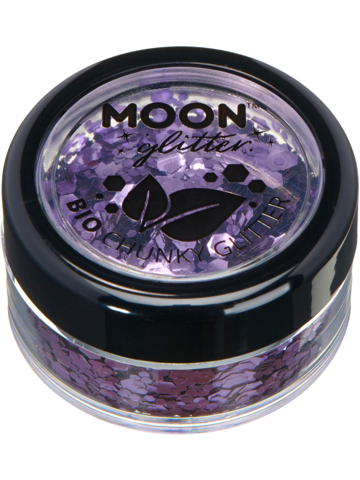 Moon Creations Bio Chunky Glitter, Lavender, Single, 3g