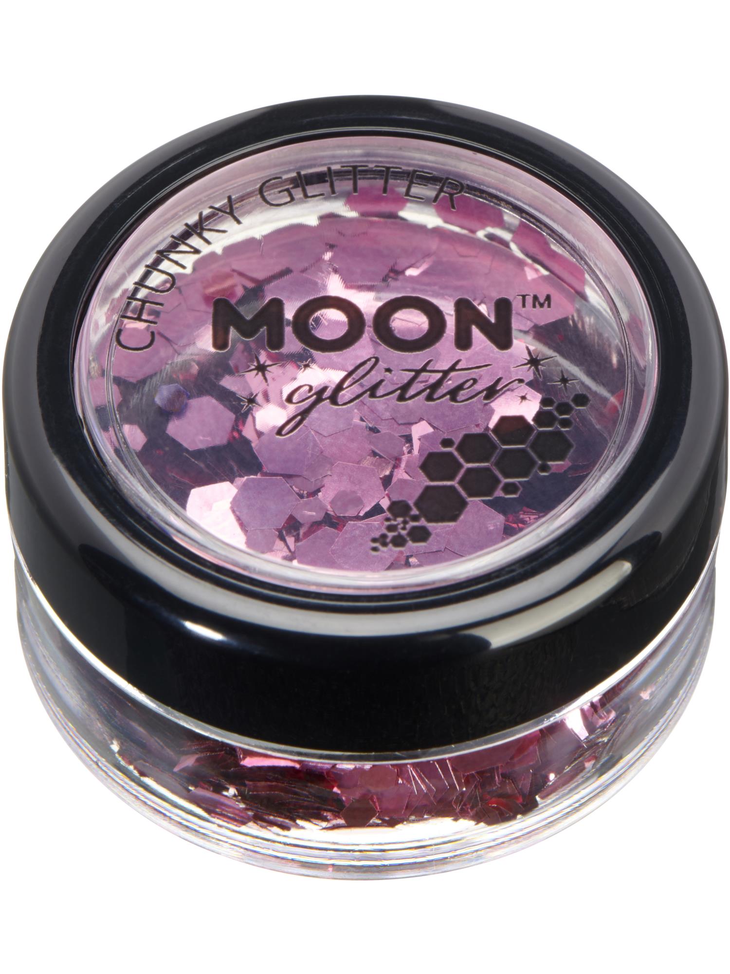 Moon Creations Classic Chunky Glitter, Pink, Single, 3g