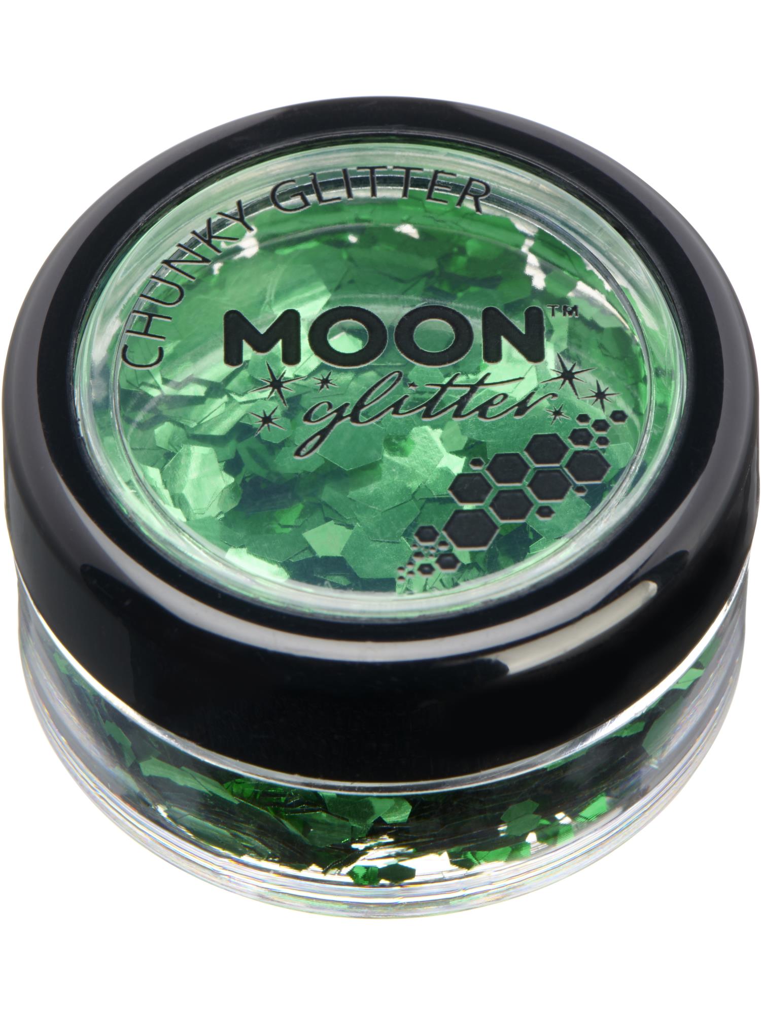 Moon Creations Classic Chunky Glitter, Green, Single, 3g