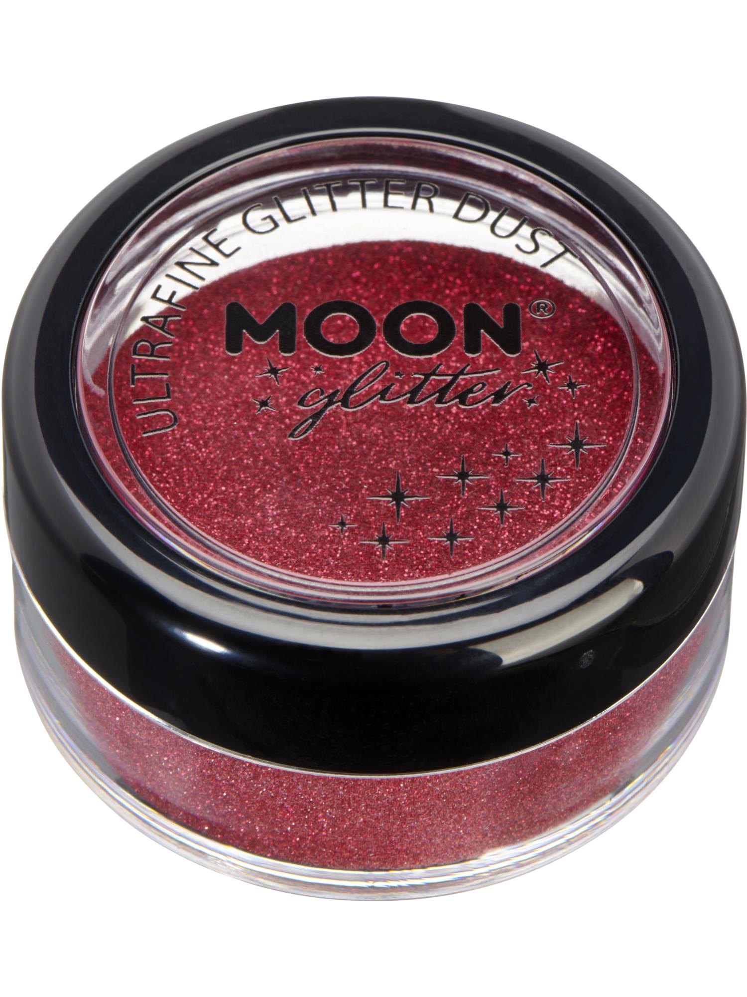 Moon Creations Classic Ultrafine Glitter Dust, Red, Single, 5g
