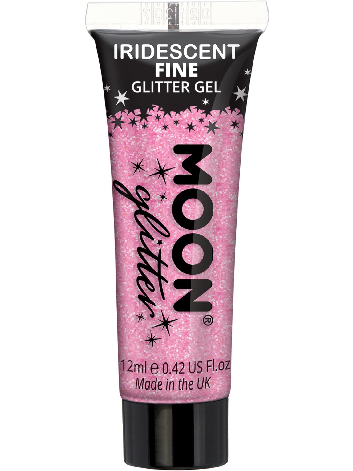 Moon Creations Iridescent Glitter Gel, Pink, Single, 12ml