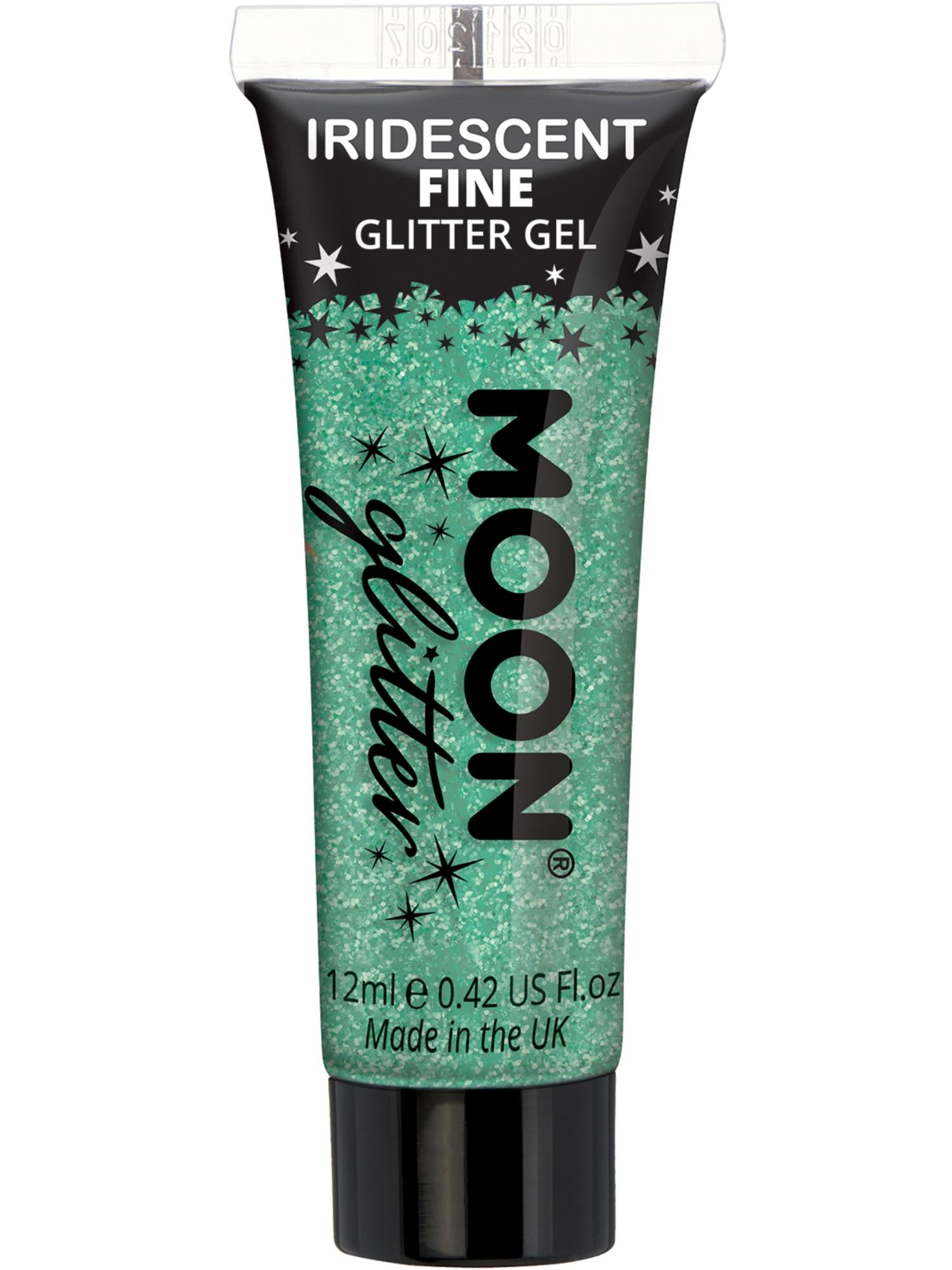 Moon Creations Iridescent Glitter Gel, Green, Single, 12ml