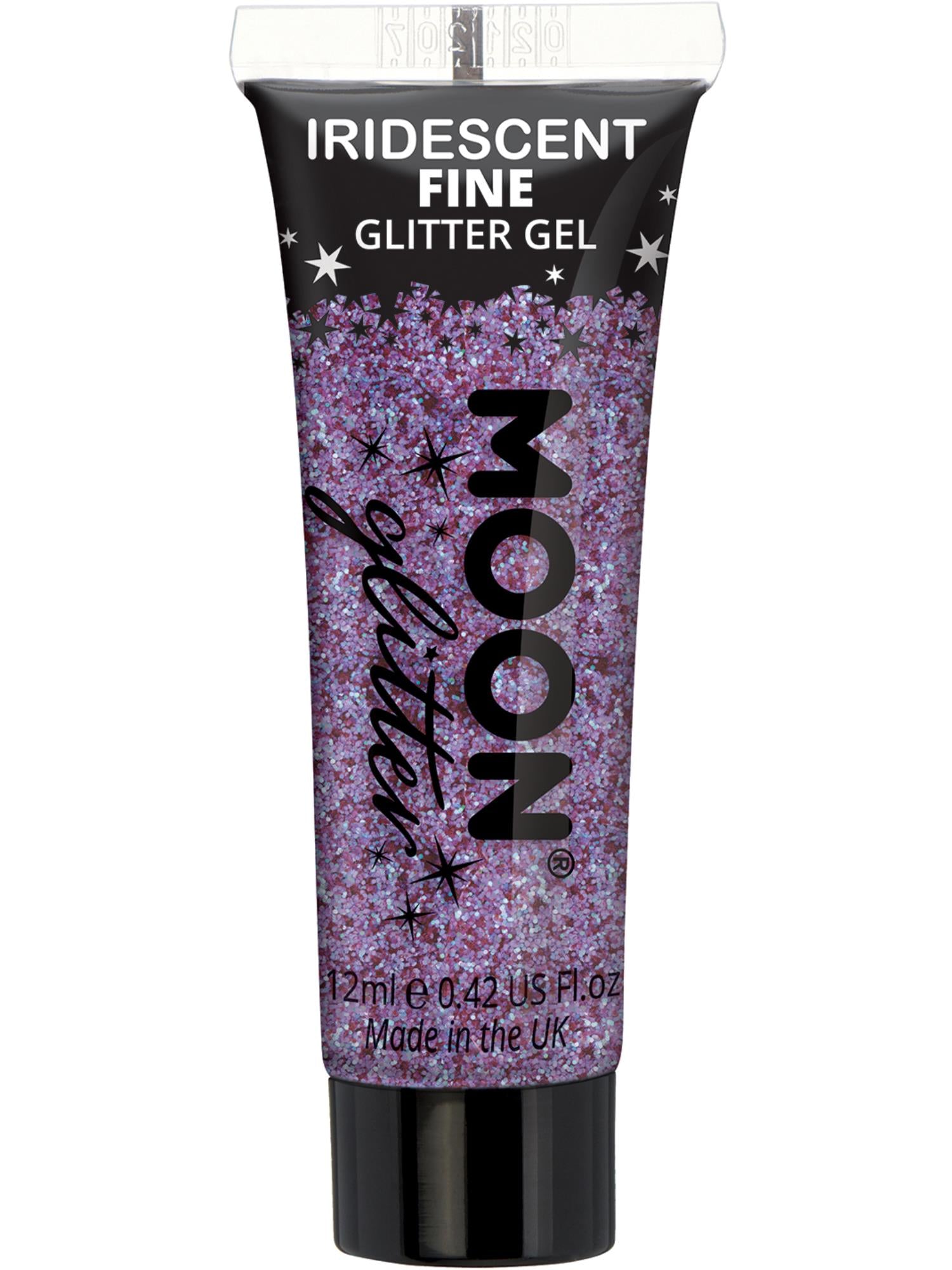 Moon Creations Iridescent Glitter Gel, Purple, Single, 12ml