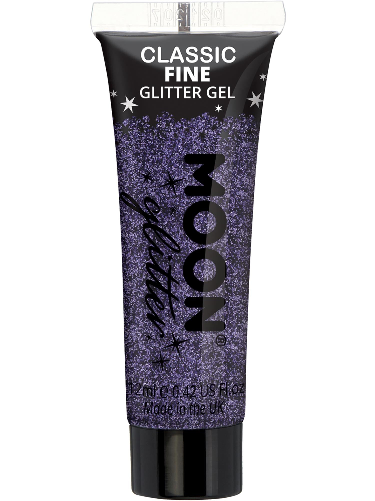 Moon Creations Classic Fine Glitter Gel, Lavender, Single, 12ml