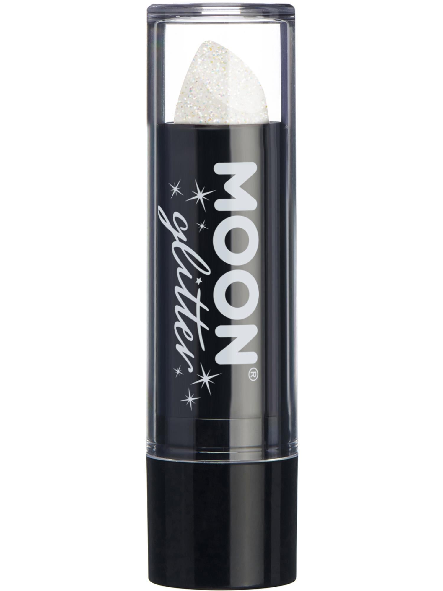 Moon Creations Iridescent Glitter Lipstick, White, Single, 4.2g