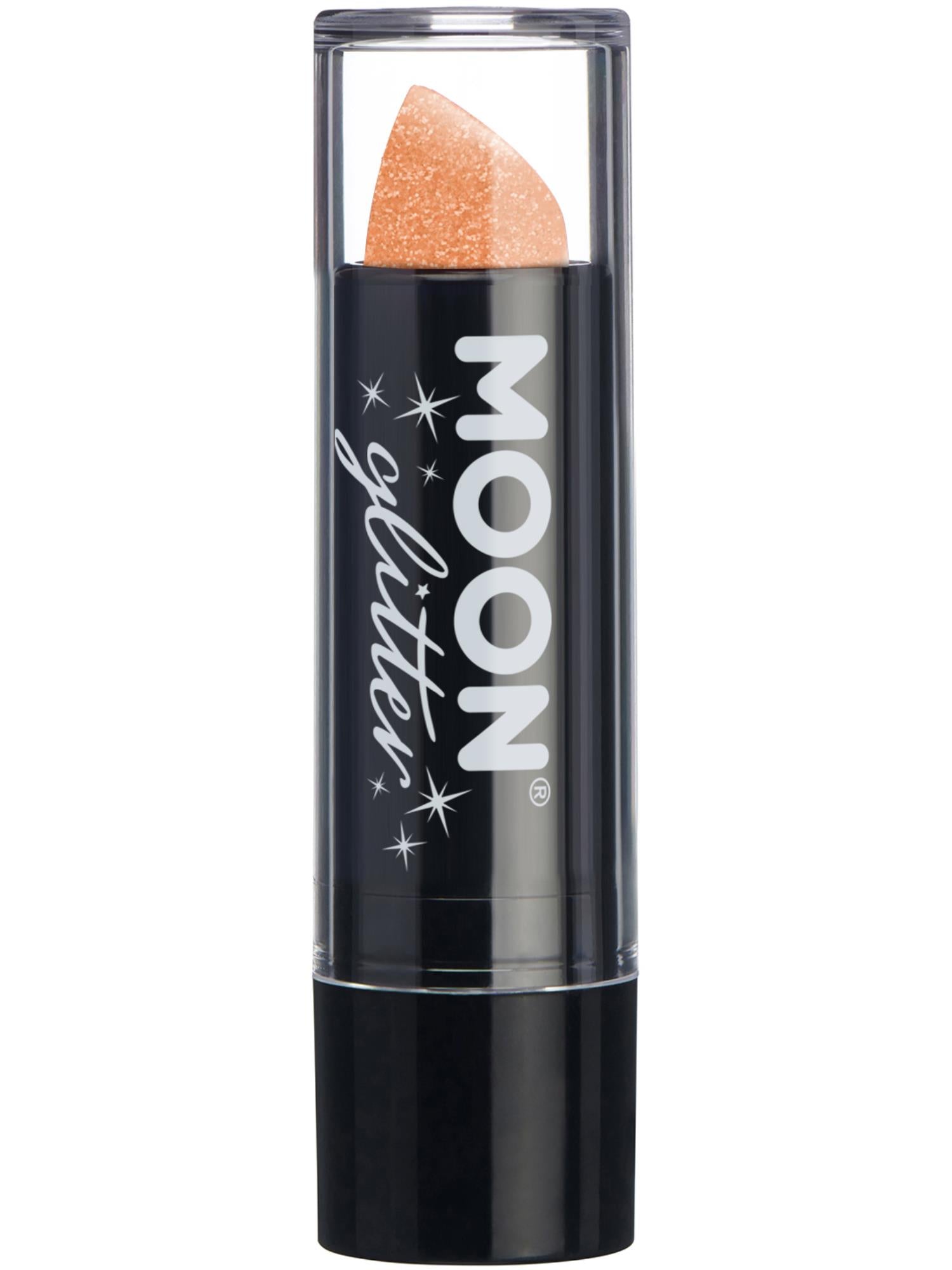 Moon Creations Iridescent Glitter Lipstick, Orange, Single, 4.2g
