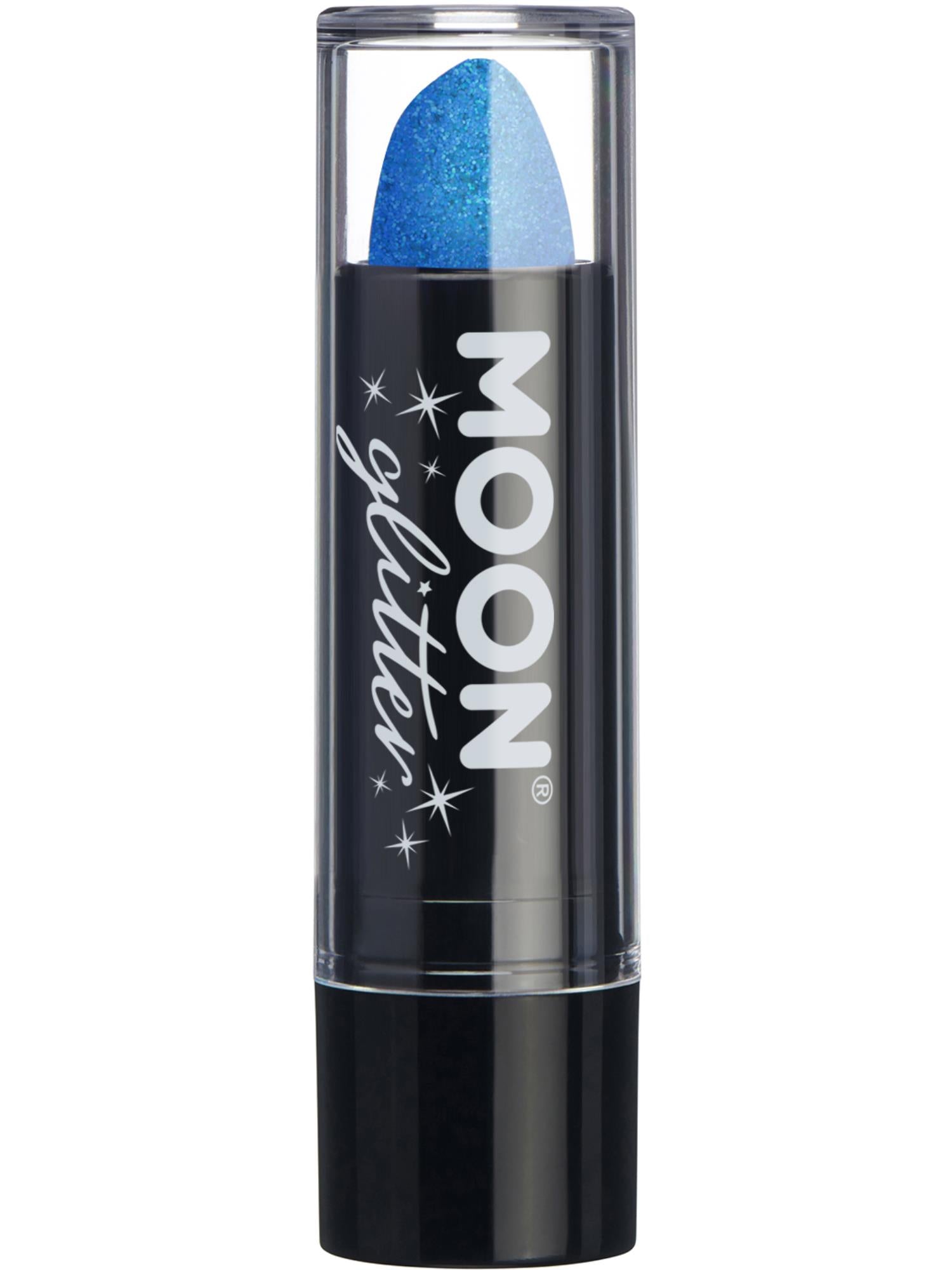Moon Creations Iridescent Glitter Lipstick, Blue, Single, 4.2g