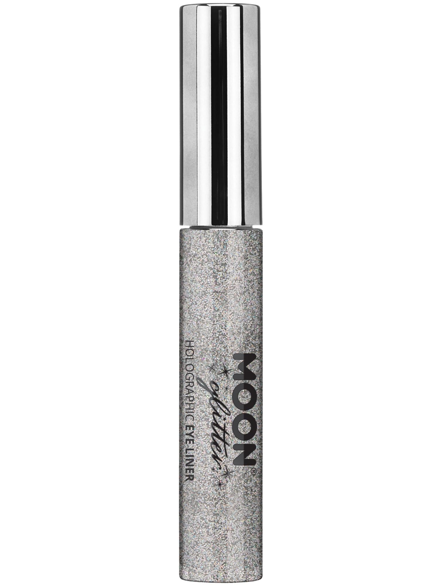 Moon Creations Holographic Glitter Eye Liner, Silver, Single, 10ml