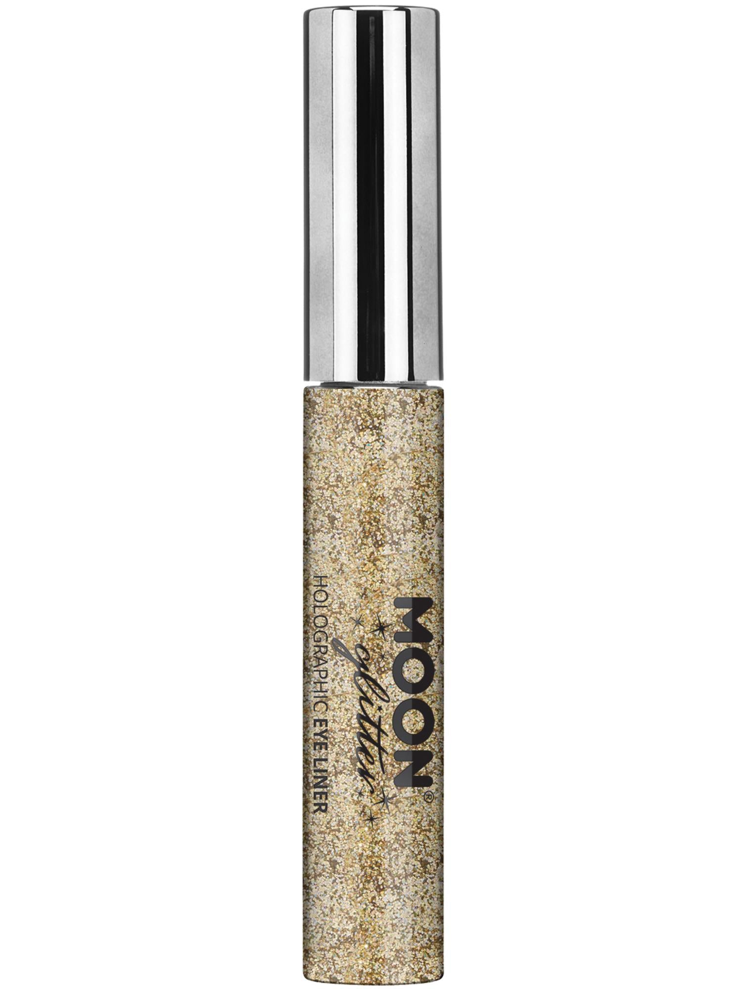 Moon Creations Holographic Glitter Eye Liner, Gold, Single, 10ml