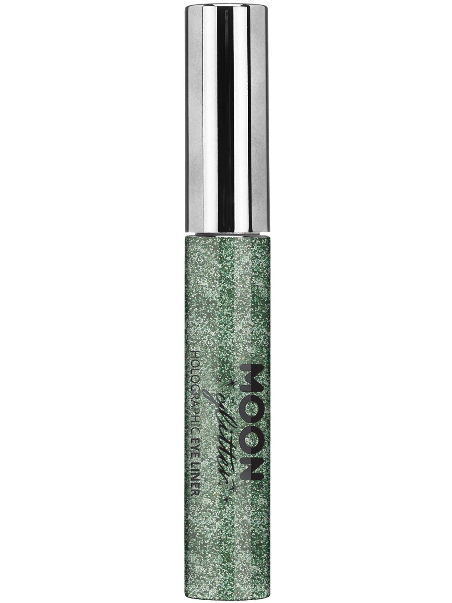 Moon Creations Holographic Glitter Eye Liner, Green, Single, 10ml