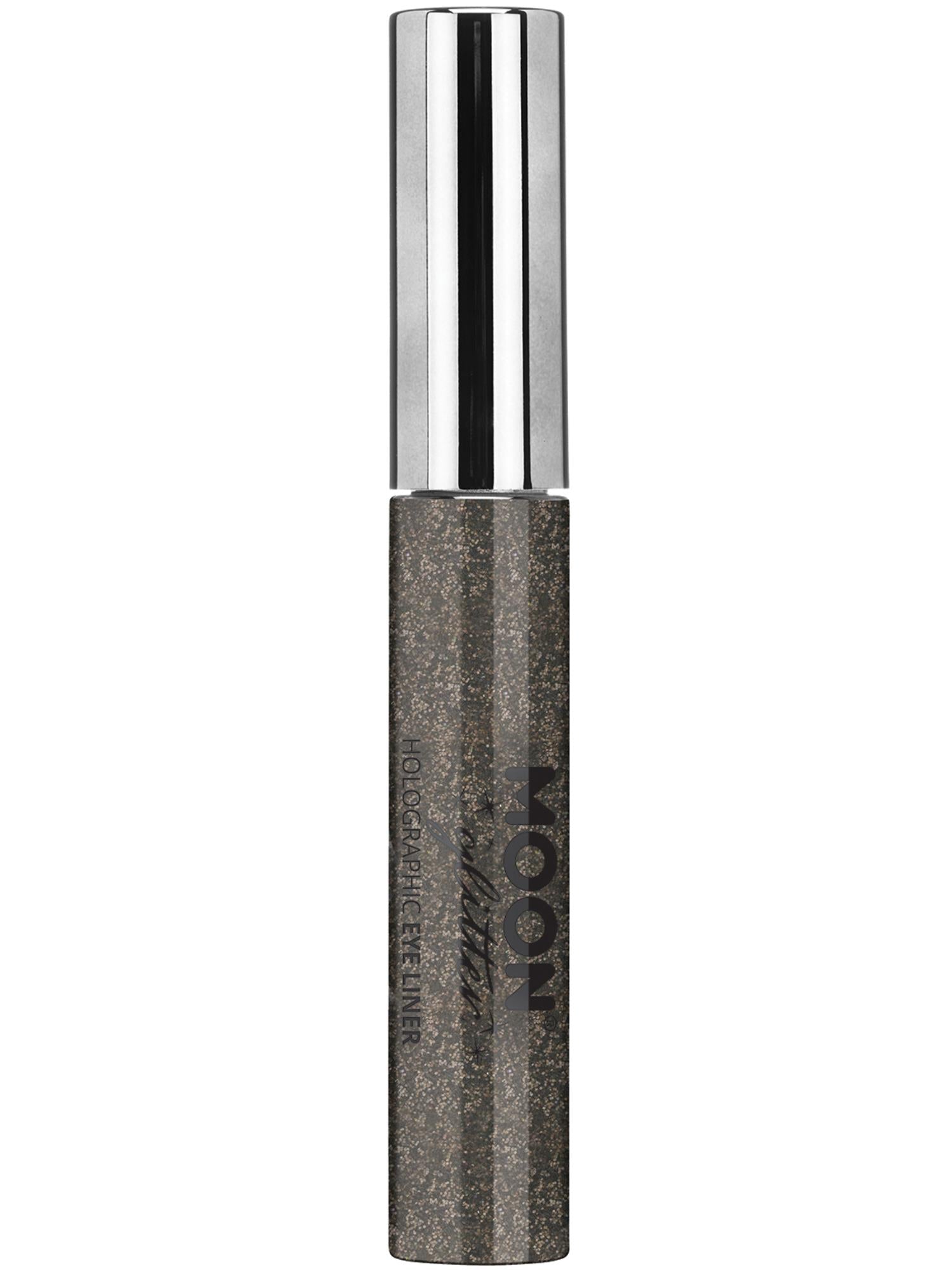 Moon Creations Holographic Glitter Eye Liner, Black, Single, 10ml