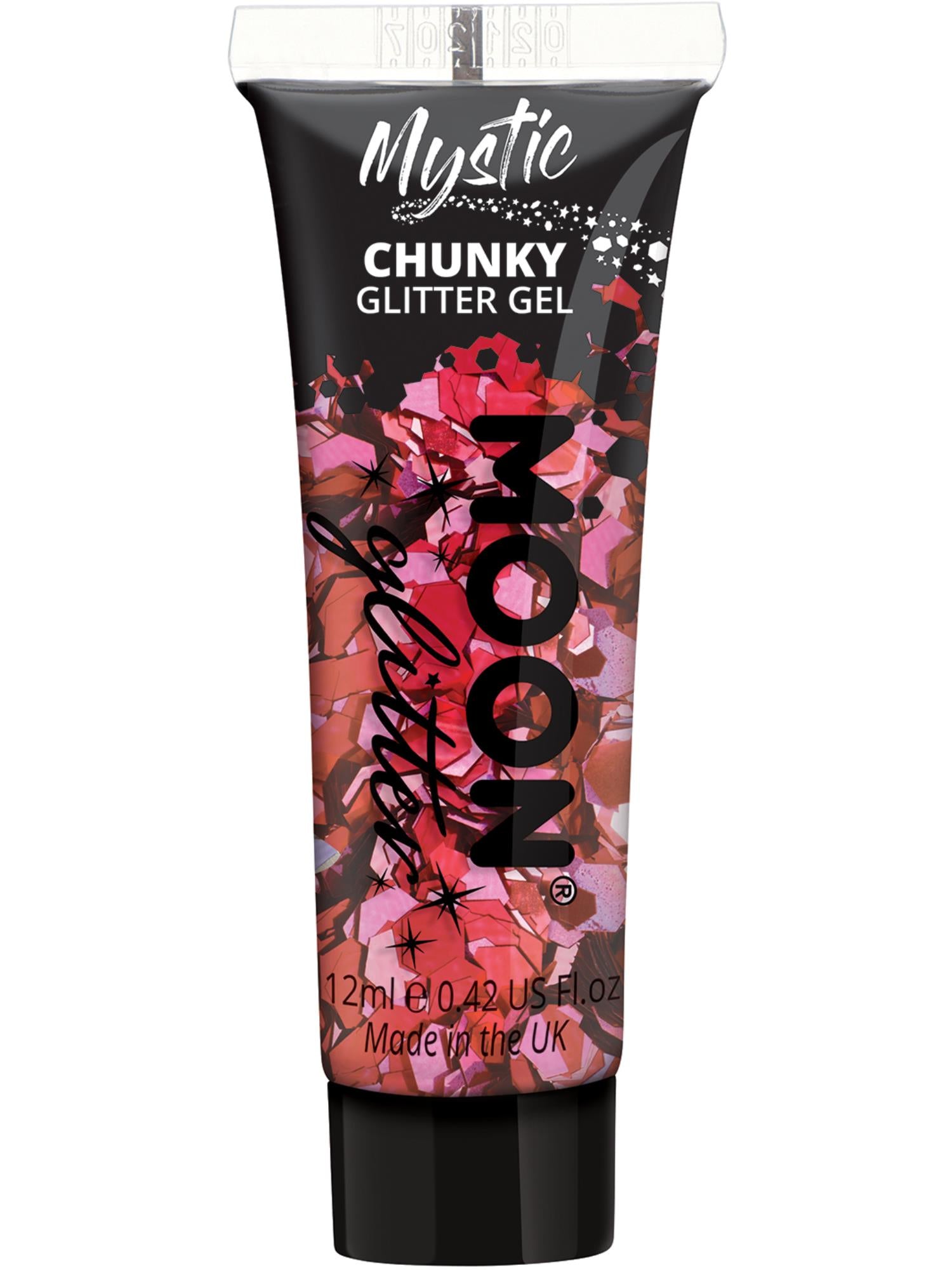Moon Creations Mystic Chunky Glitter Gel, Mixed Colours, Single, 12ml, Valentines