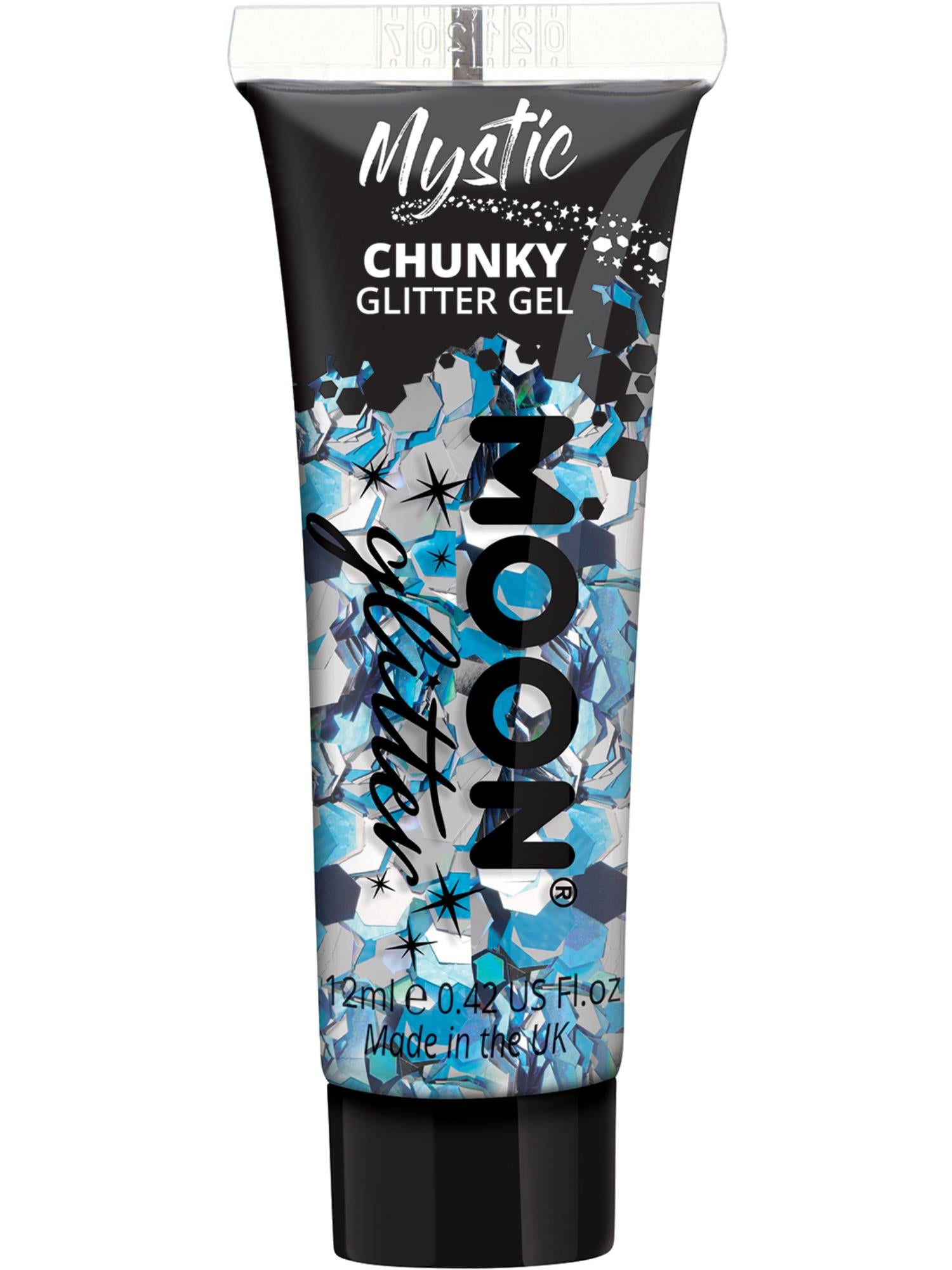 Moon Creations Mystic Chunky Glitter Gel, Mixed Colours, Single, 12ml, Frozen